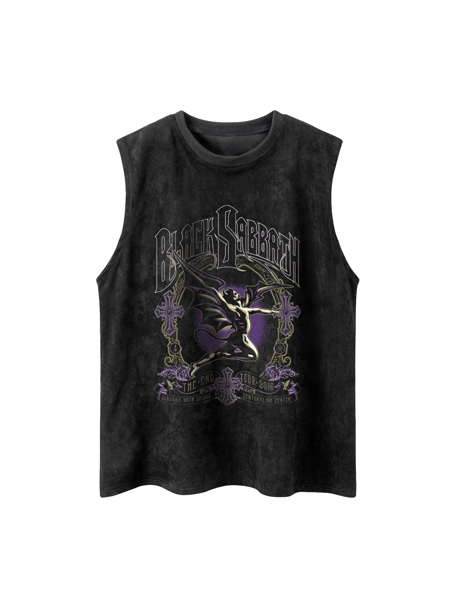 Thesupermade Printed Crew Neck Casual Vest sold by Thesupermade