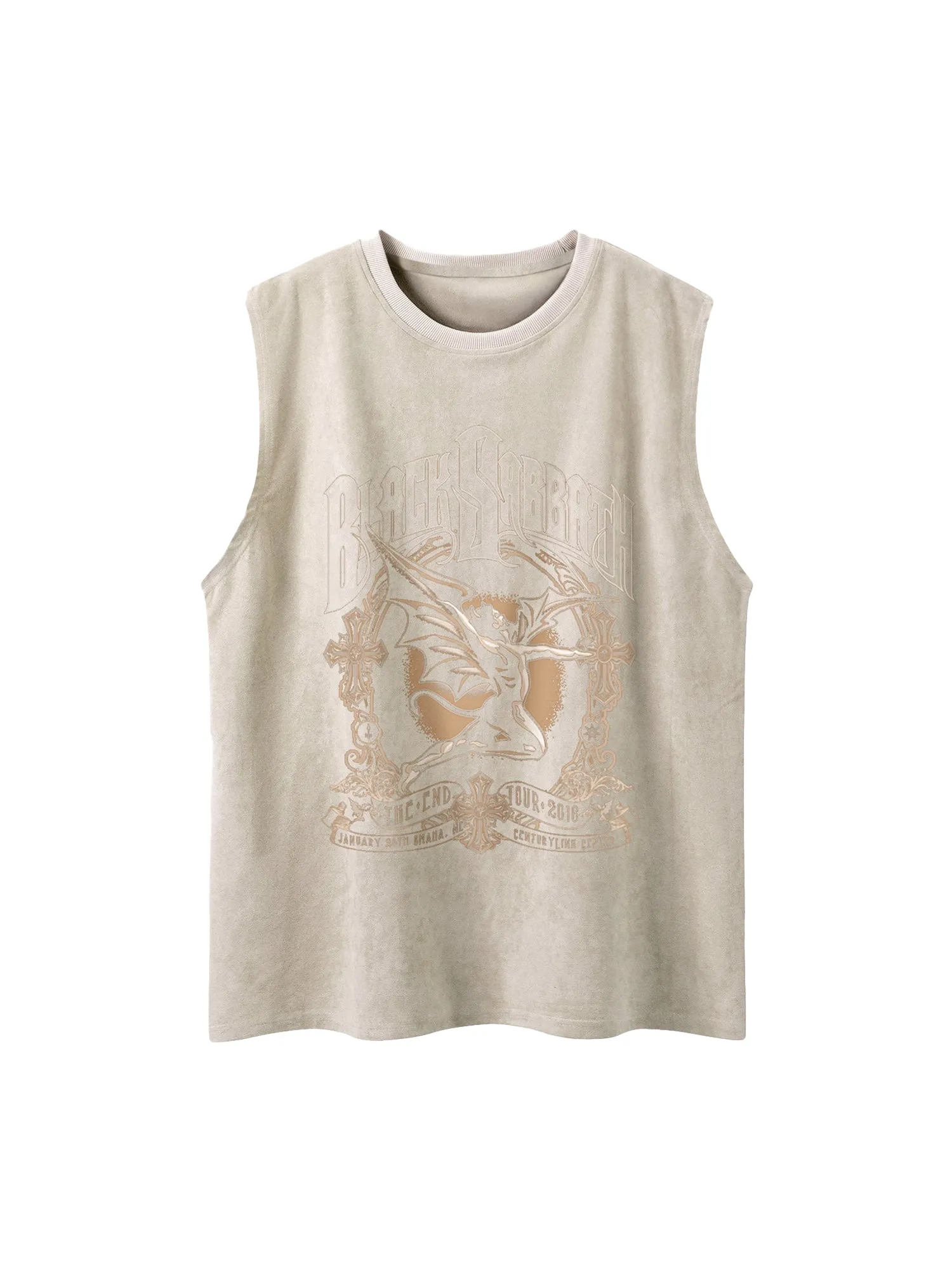 Thesupermade Printed Crew Neck Casual Vest sold by Thesupermade product image thumbnail 5