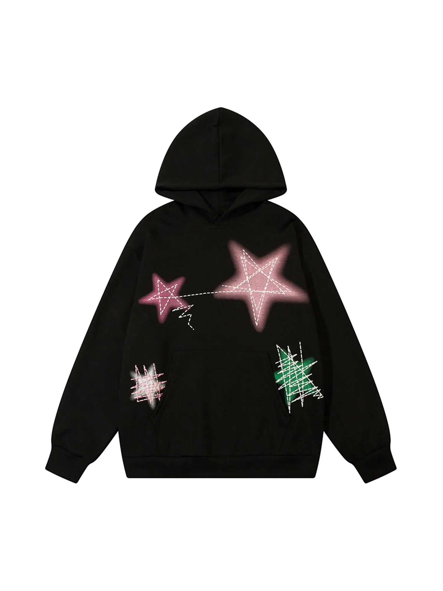 Thesupermade Graffiti Star Hoodie sold by Thesupermade