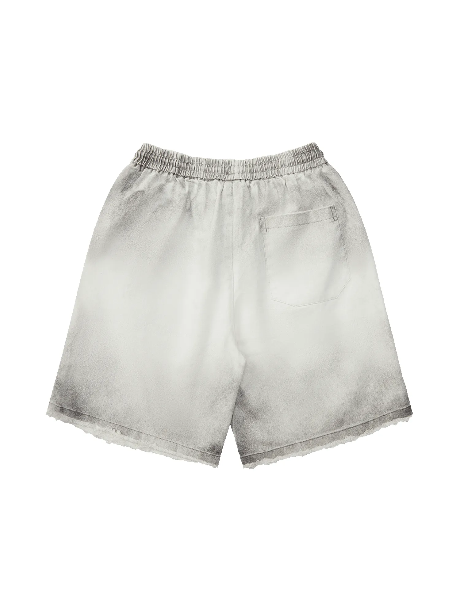 Thesupermade American Retro Spray Paint Distressed Letter Print Shorts sold by Thesupermade product image thumbnail 3