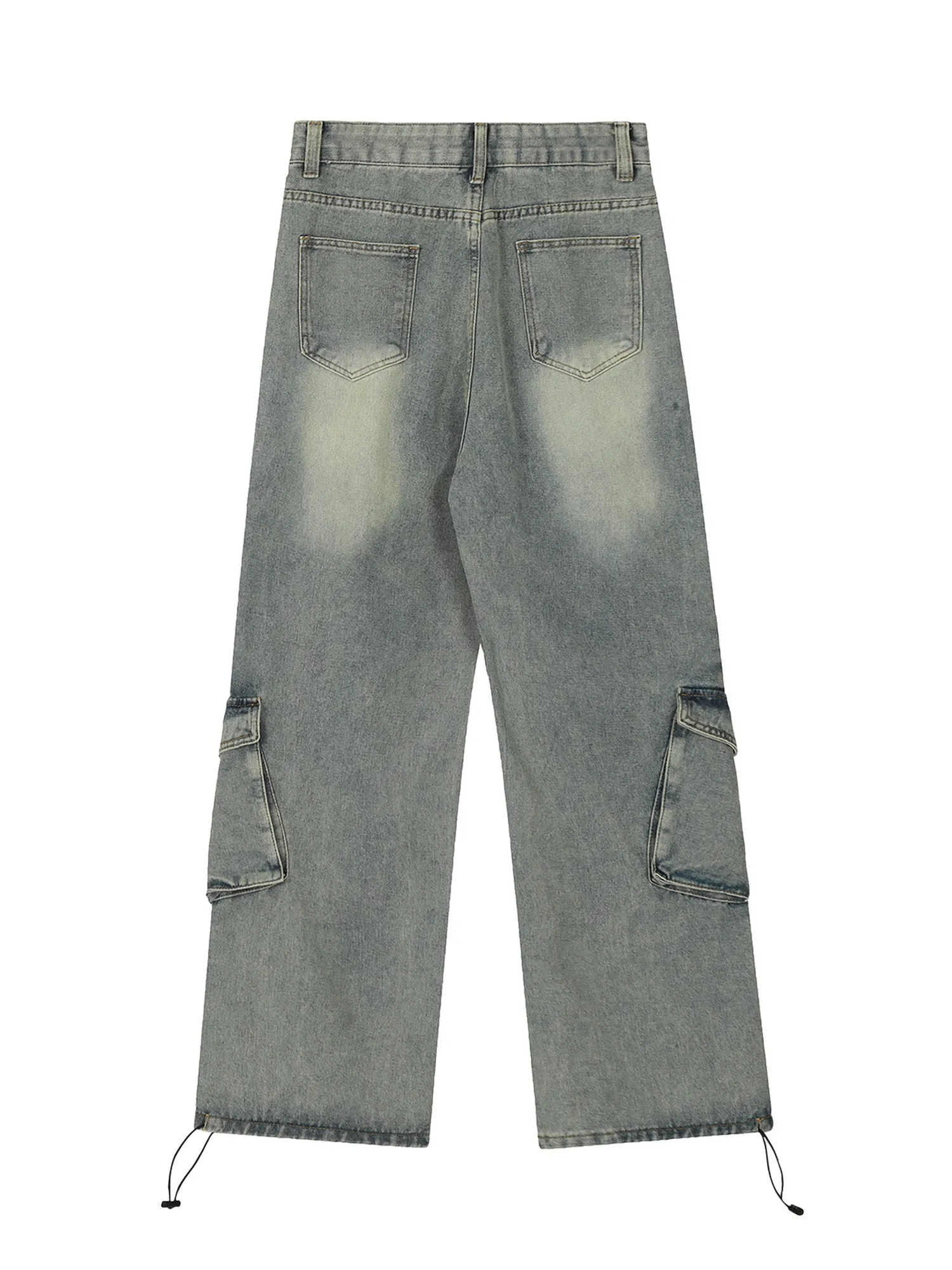 Thesupermade American Style Washed Distressed Heart Fur Jeans sold by Thesupermade product image thumbnail 4