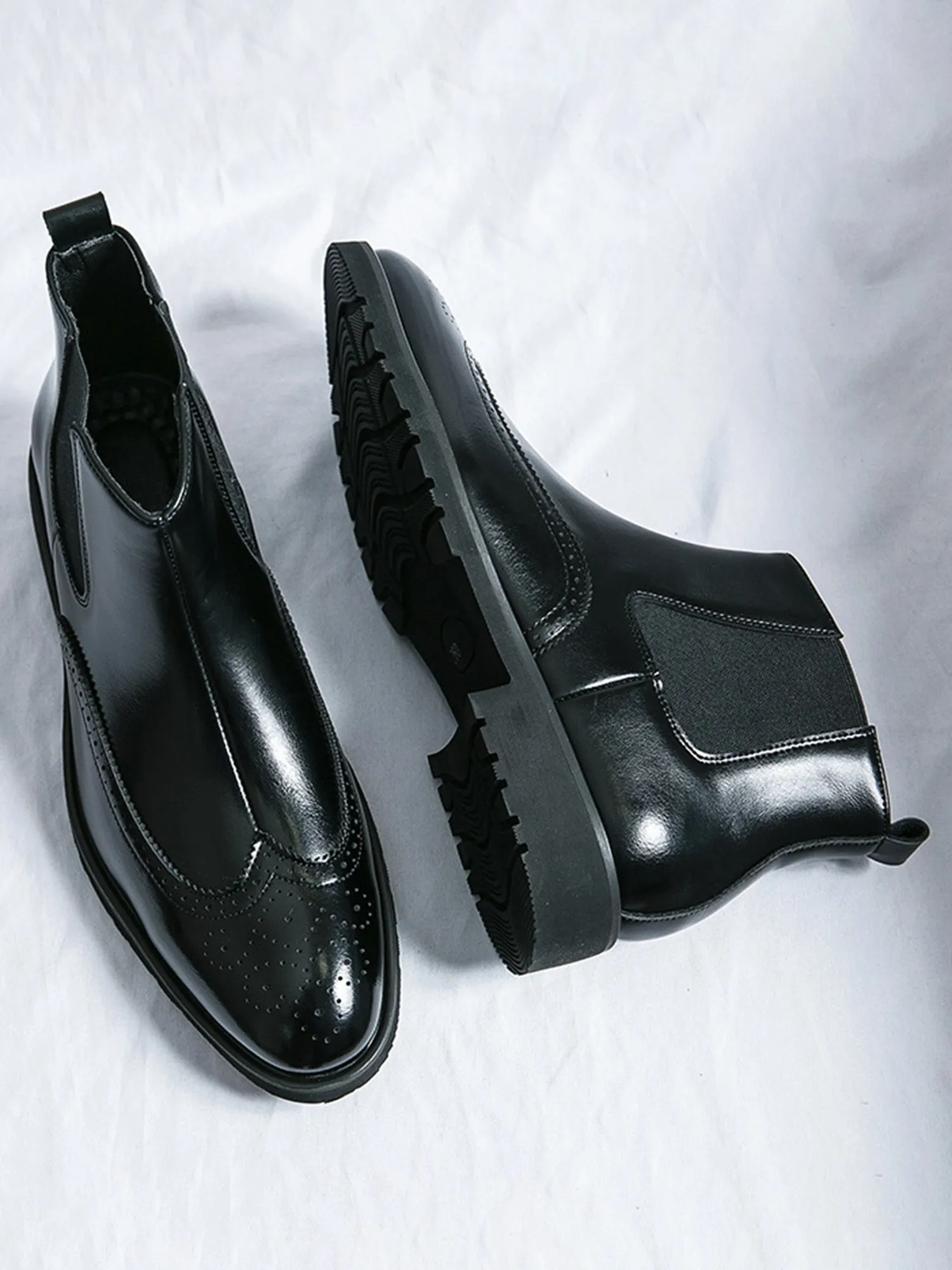 Fashionable And Personalized Color-brushed Retro Chelsea Boots sold by Thesupermade product image thumbnail 5