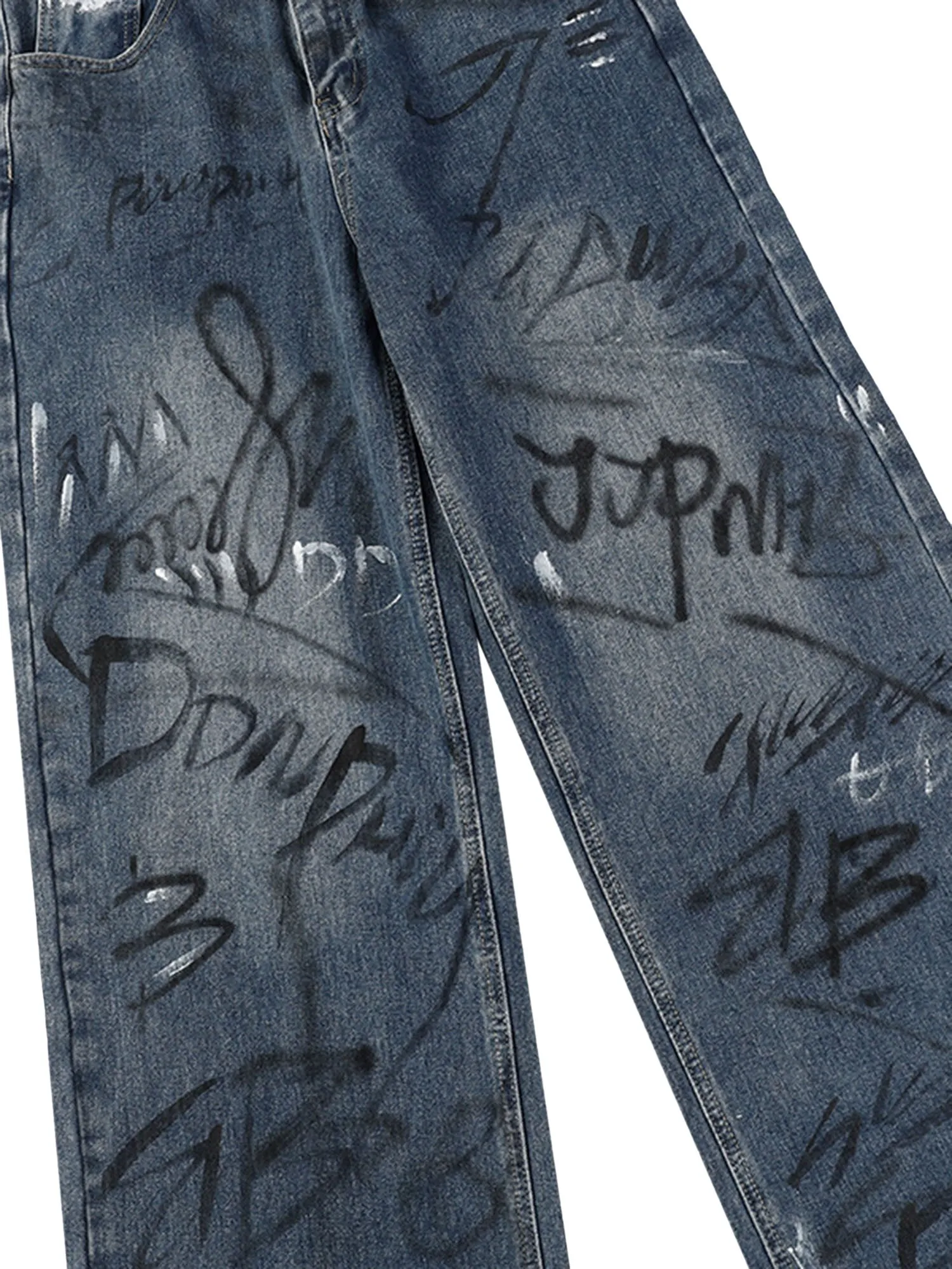Fun Graffiti Washed Jeans sold by Thesupermade product image thumbnail 4