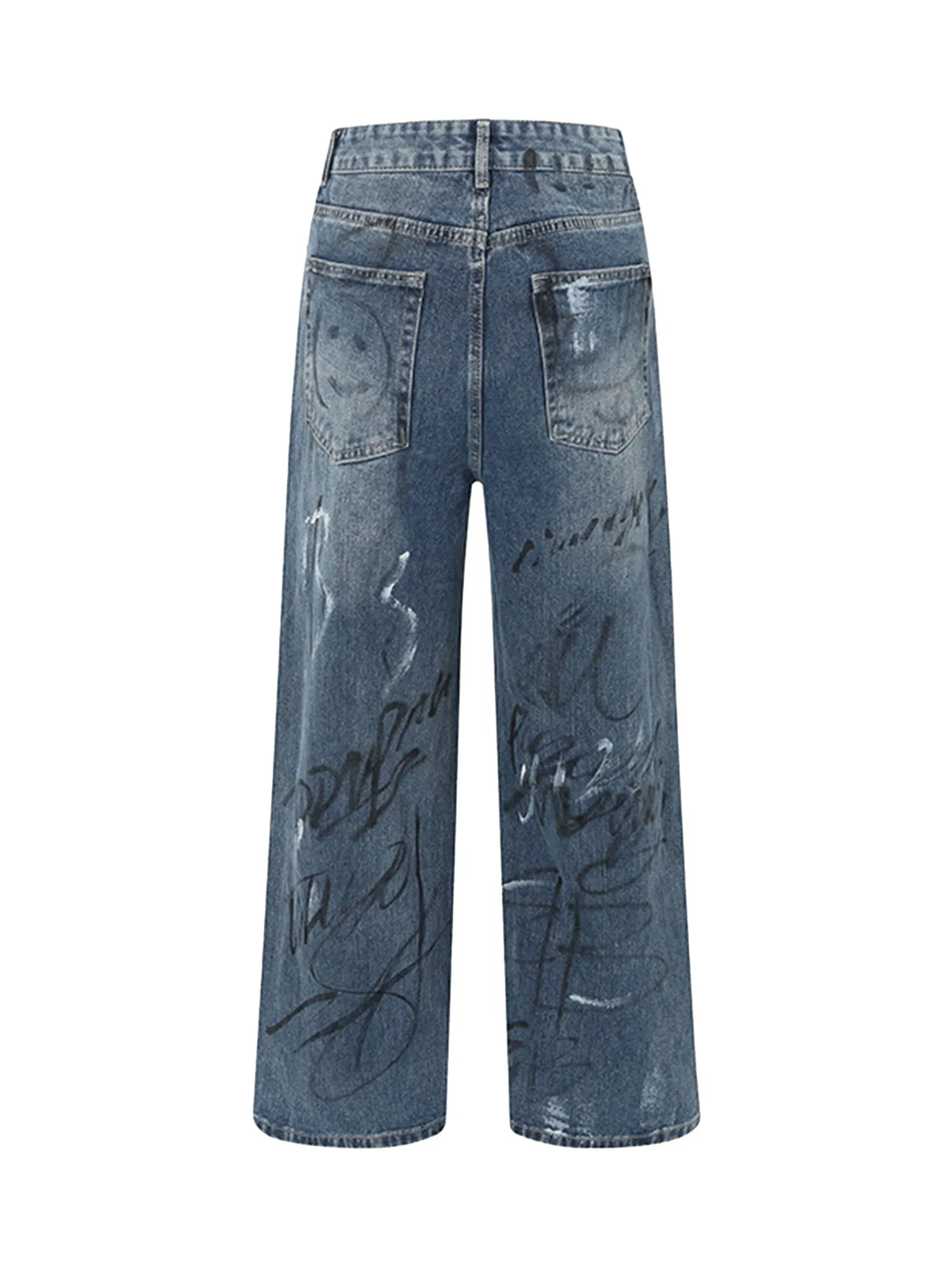 Fun Graffiti Washed Jeans sold by Thesupermade product image thumbnail 2