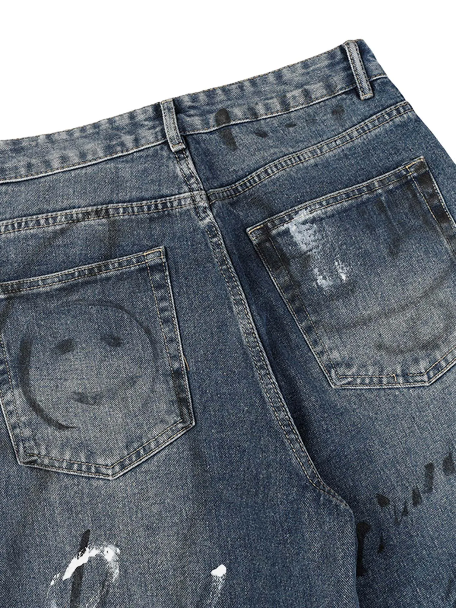 Fun Graffiti Washed Jeans sold by Thesupermade product image thumbnail 3