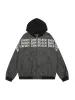 Patchwork Print Zip Up Hooded Jacket sold by Thesupermade