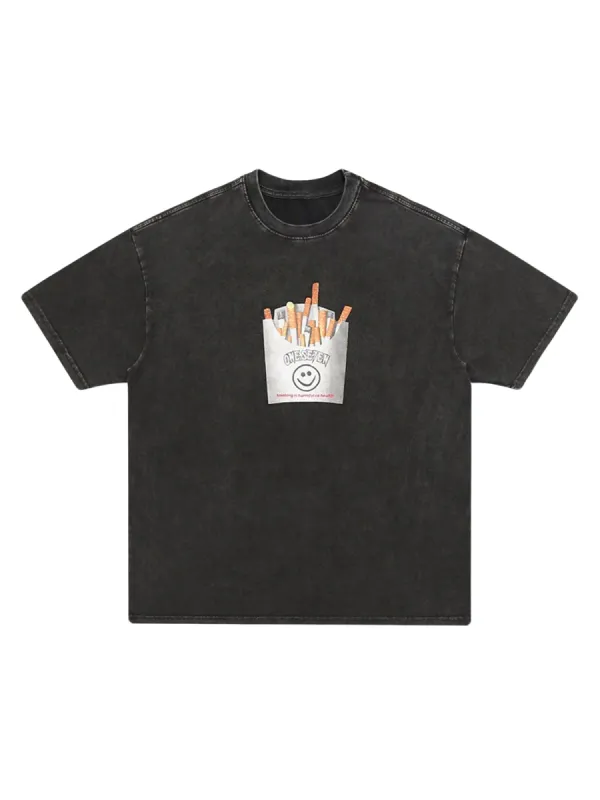 "NO SMOKING" Retro Street T-shirt - 2162 sold by Thesupermade