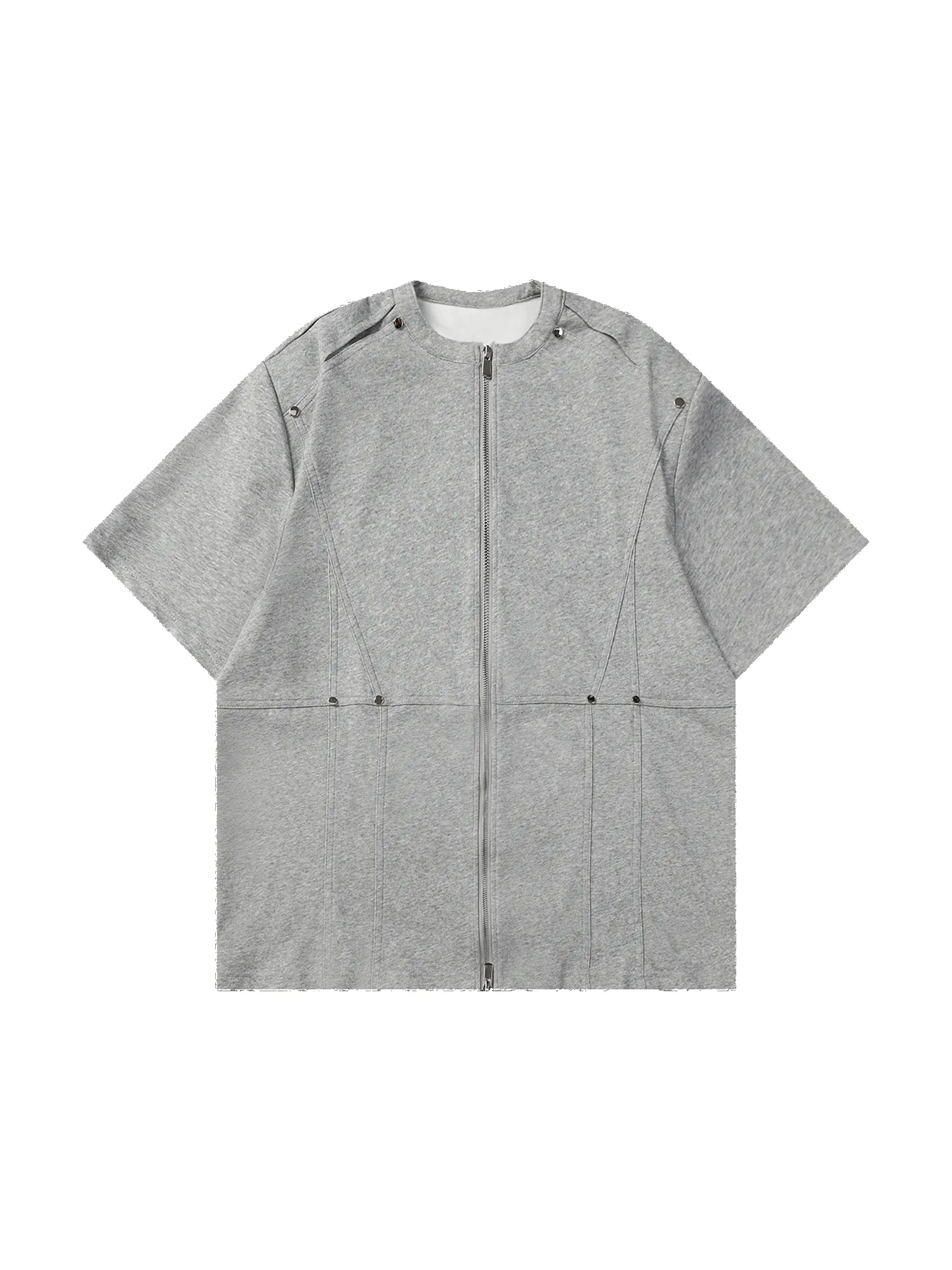 Thesupermade Niche Design Cardigan Short-sleeved T-shirt sold by Thesupermade product image thumbnail 3