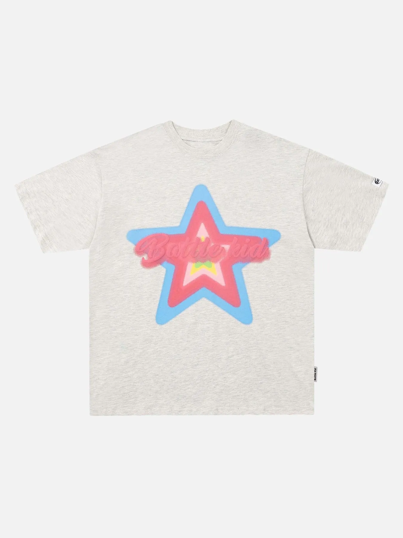 Thesupermade Star Letter Foam Print T-shirt - 1781 sold by Thesupermade product image thumbnail 5