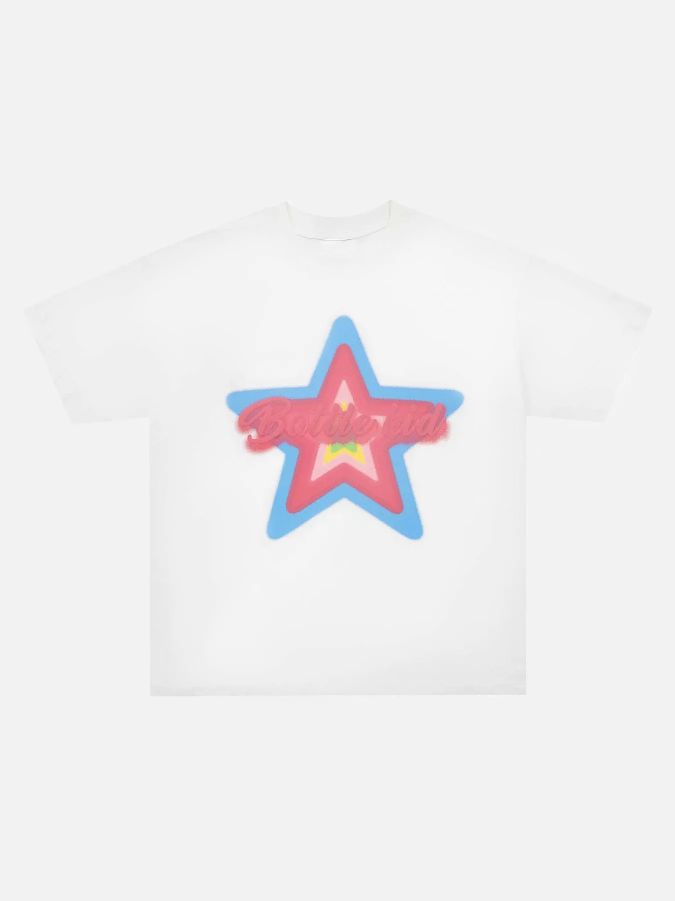 Thesupermade Star Letter Foam Print T-shirt - 1781 sold by Thesupermade