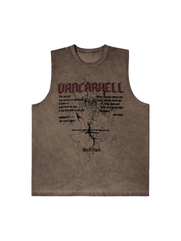 Thesupermade High Street Hip Hop Print Vest sold by Thesupermade