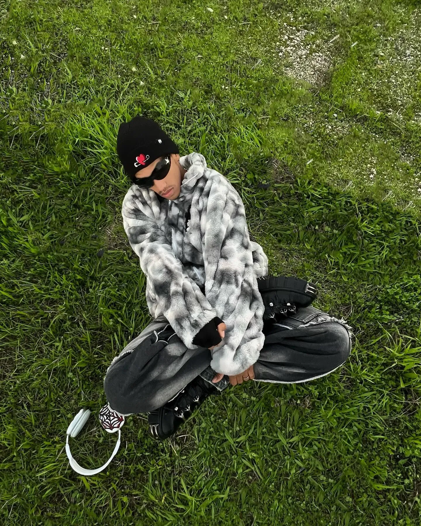 Heavy-Duty Faux Lambswool Tie-Dye Urban Jacket - 1558 sold by Thesupermade product image thumbnail 5