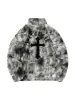 Heavy-Duty Faux Lambswool Tie-Dye Urban Jacket - 1558 sold by Thesupermade