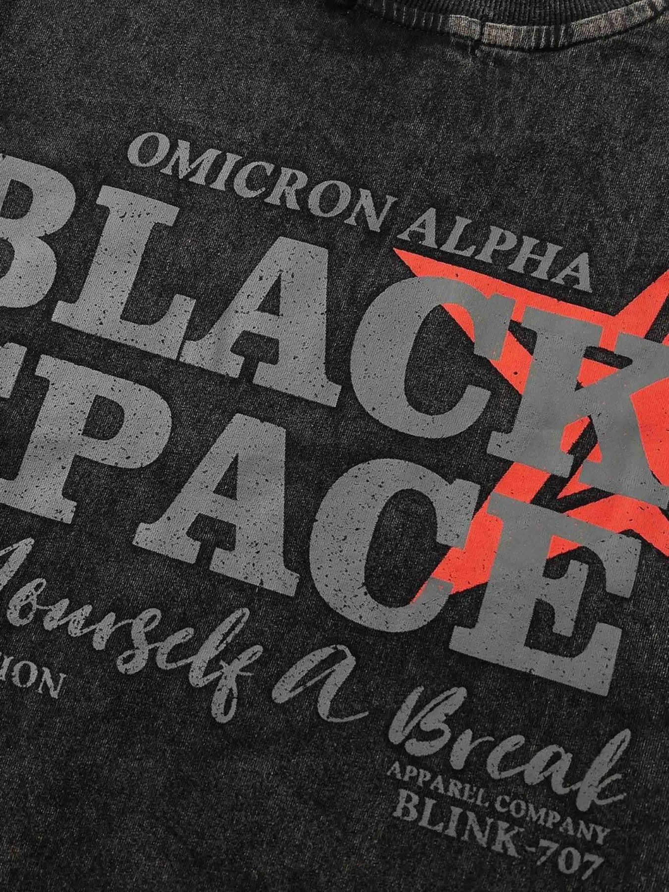 Thesupermade Graffiti Washed Old Loose T-shirt sold by Thesupermade product image thumbnail 4