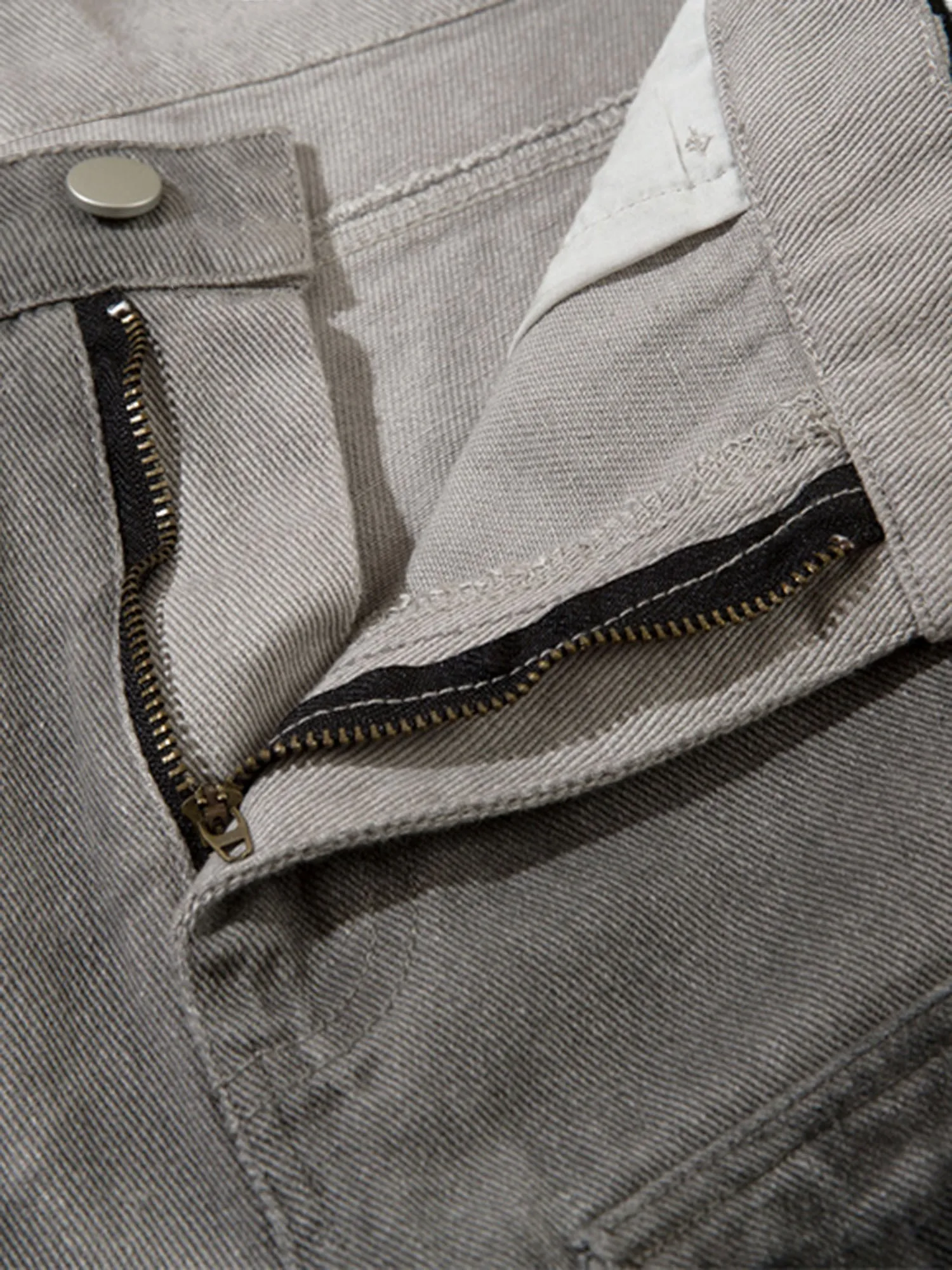 Heavy-duty Spray-painted Distressed Denim Overalls - 2106 sold by Thesupermade product image thumbnail 3