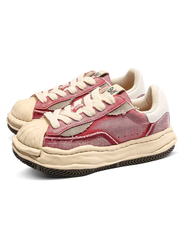 Thesupermade Retro Washed Shell Head Original Sole Sneakers - 2127 made by Thesupermade