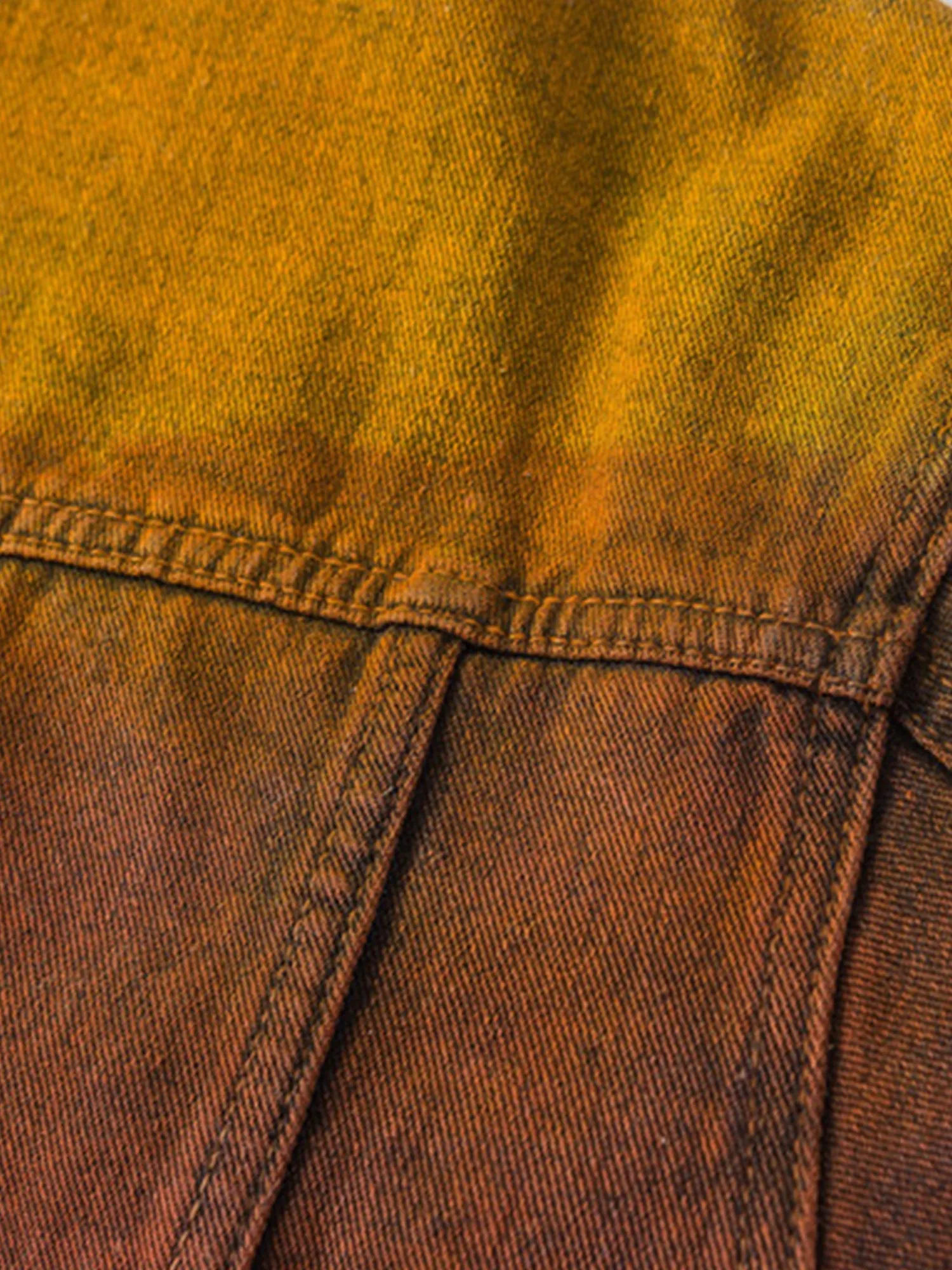 Thesupermade High Street Distressed Spray-painted Denim Jacket sold by Thesupermade product image thumbnail 5