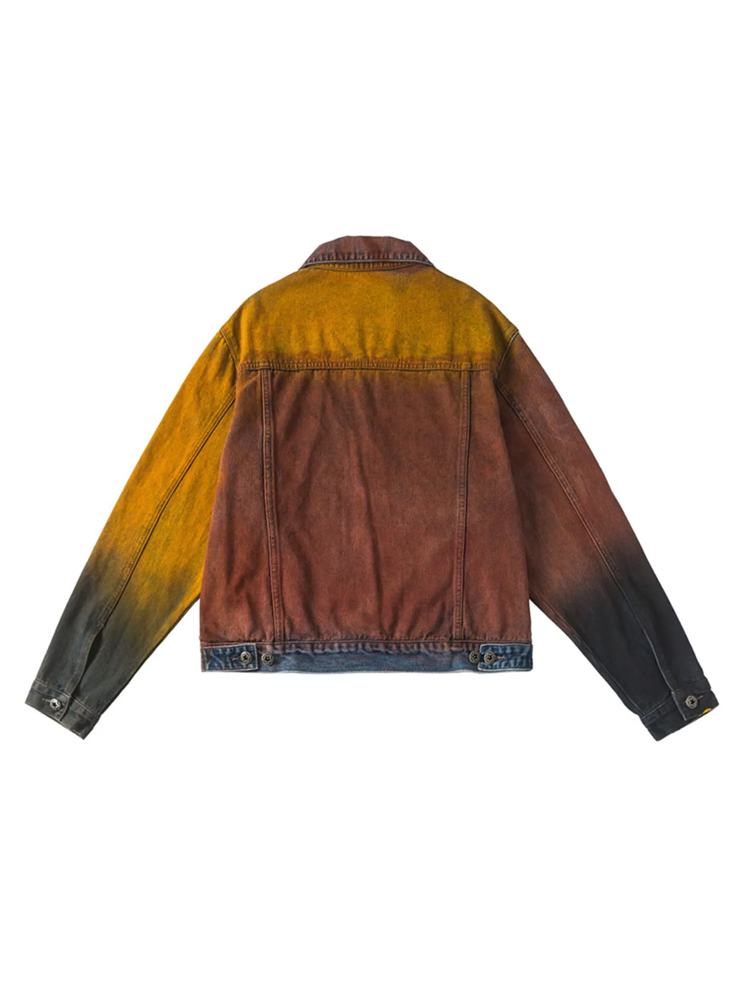 Thesupermade High Street Distressed Spray-painted Denim Jacket sold by Thesupermade product image thumbnail 2