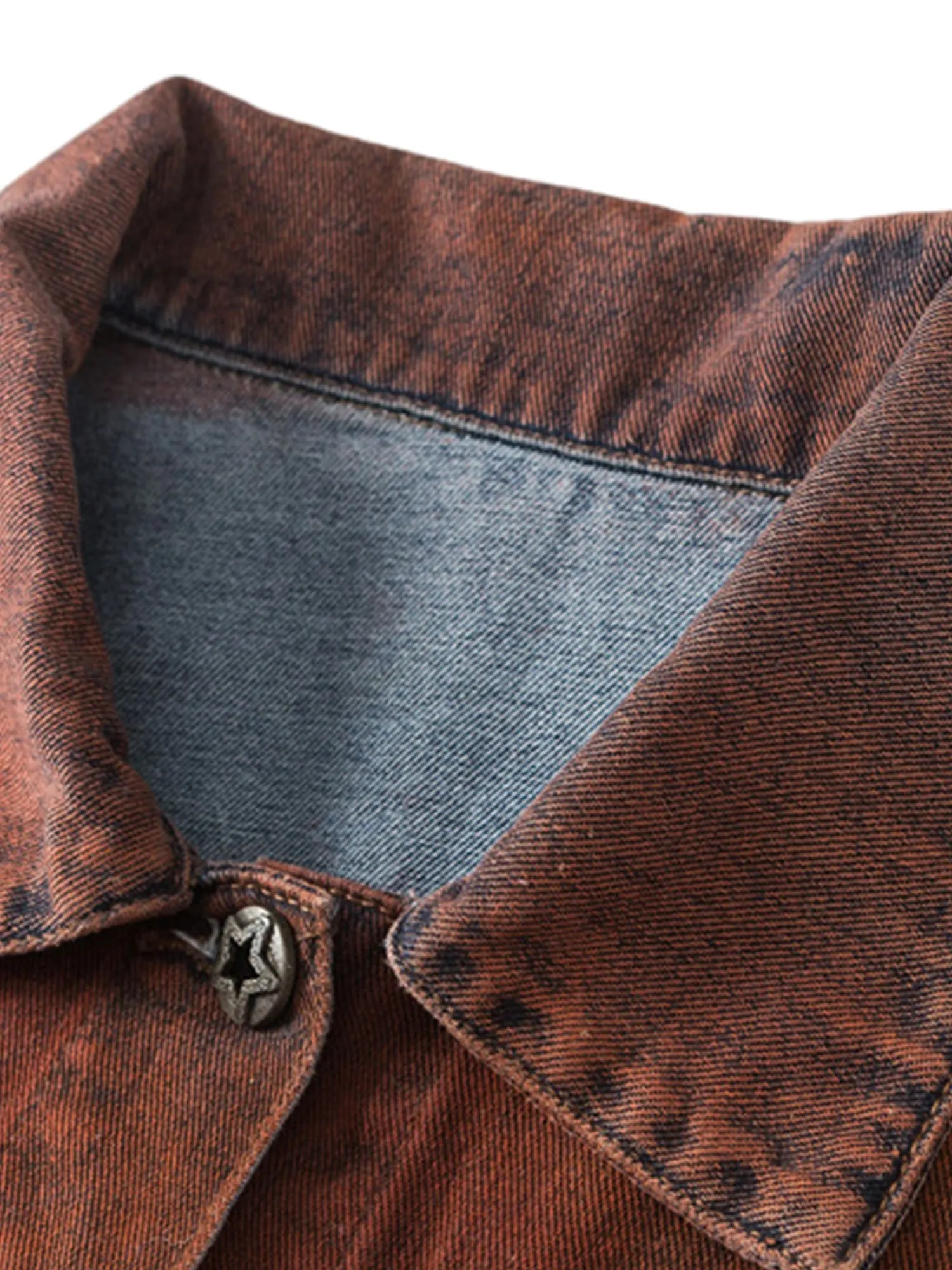 Thesupermade High Street Distressed Spray-painted Denim Jacket sold by Thesupermade product image thumbnail 3