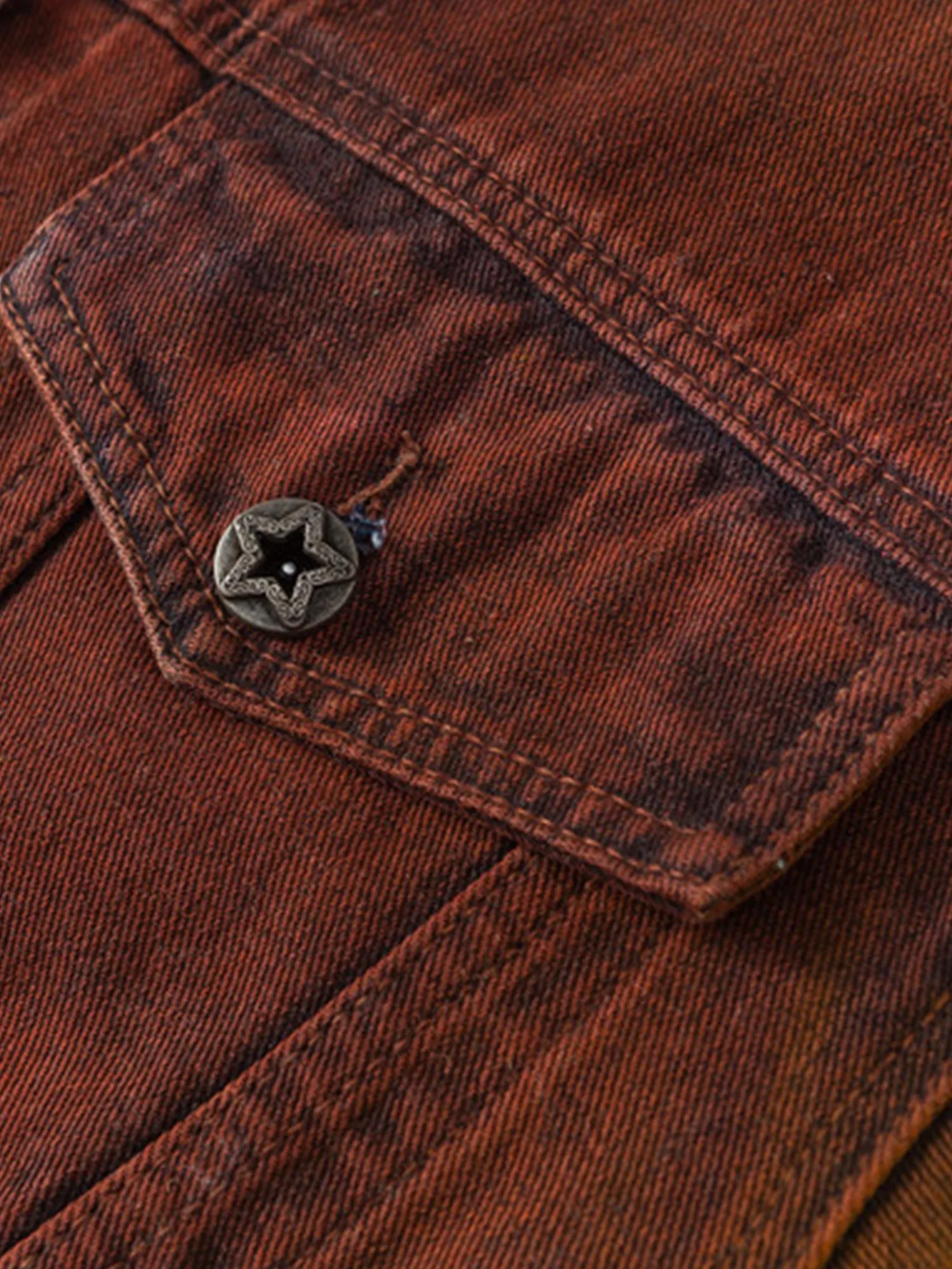 Thesupermade High Street Distressed Spray-painted Denim Jacket sold by Thesupermade product image thumbnail 4