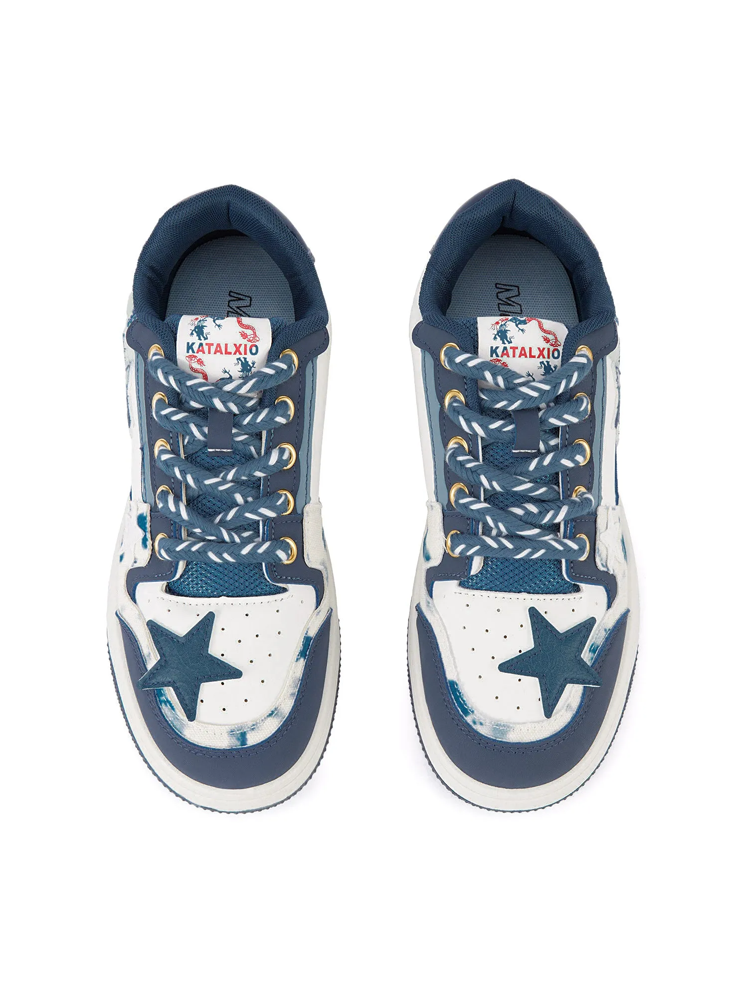 Retro Blue Star Sneakers sold by Thesupermade product image thumbnail 3