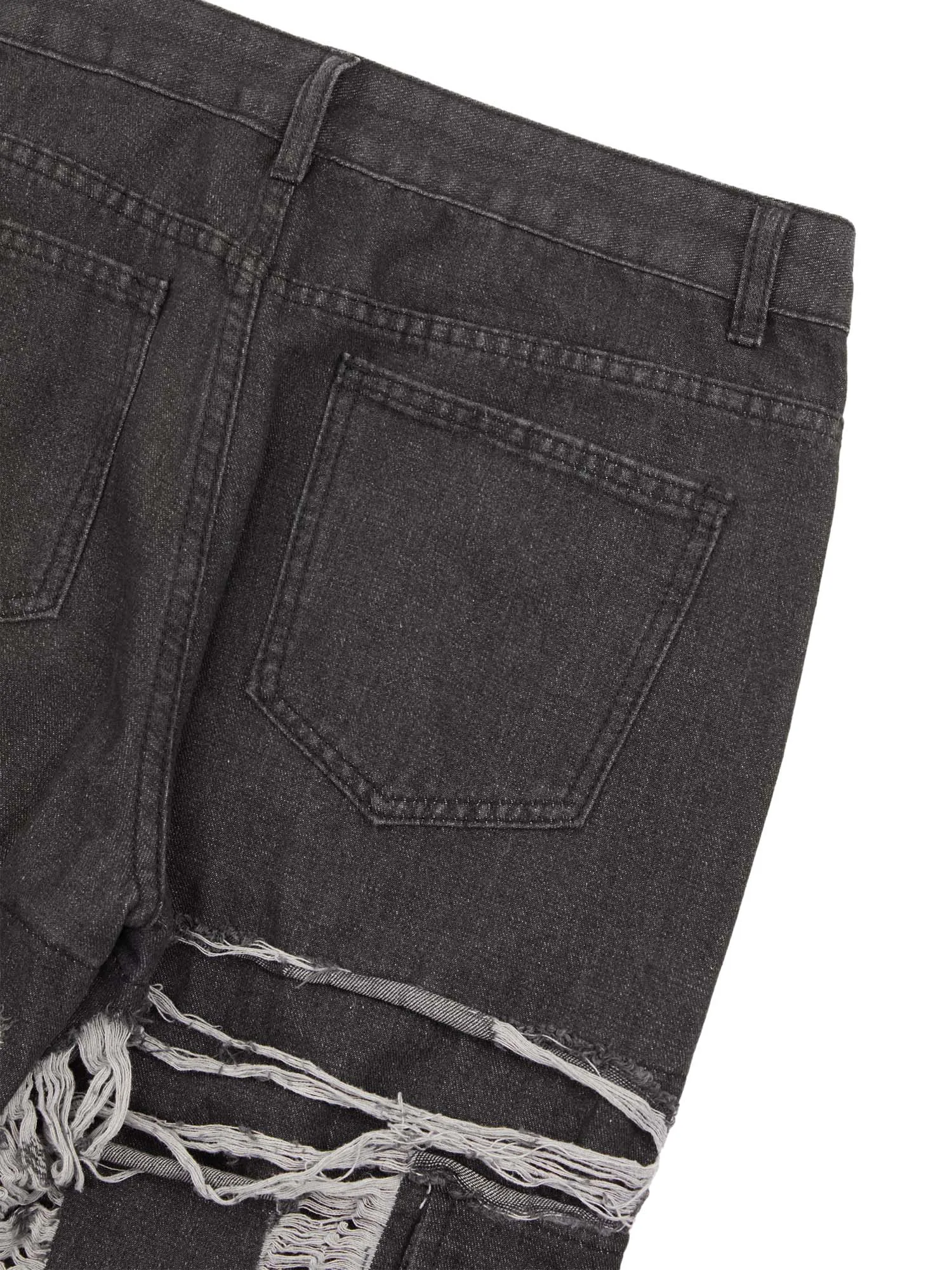 Thesupermade Destruction Brushed Hip Hop Embroidered Jeans sold by Thesupermade product image thumbnail 5