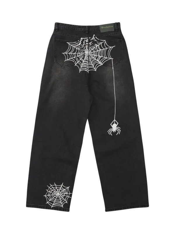 Thesupermade Spider Printed Jeans - 1751 sold by Thesupermade