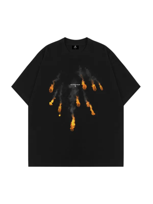 Thesupermade Fireball Printing T-shirt sold by Thesupermade