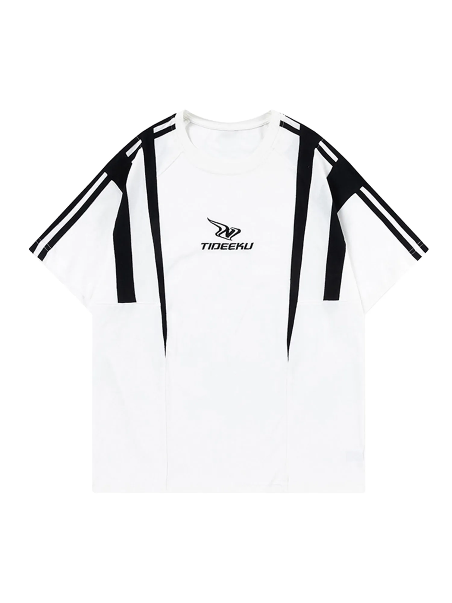 Thesupermade American Retro Contrast Color T-shirt sold by Thesupermade product image thumbnail 2