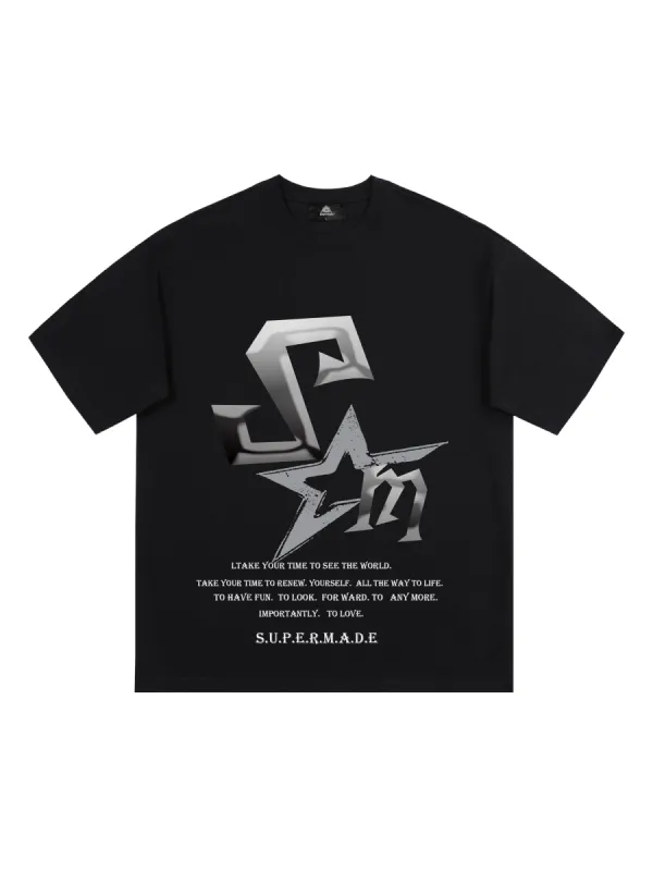 Thesupermad Logo Print T-shirt sold by Thesupermade