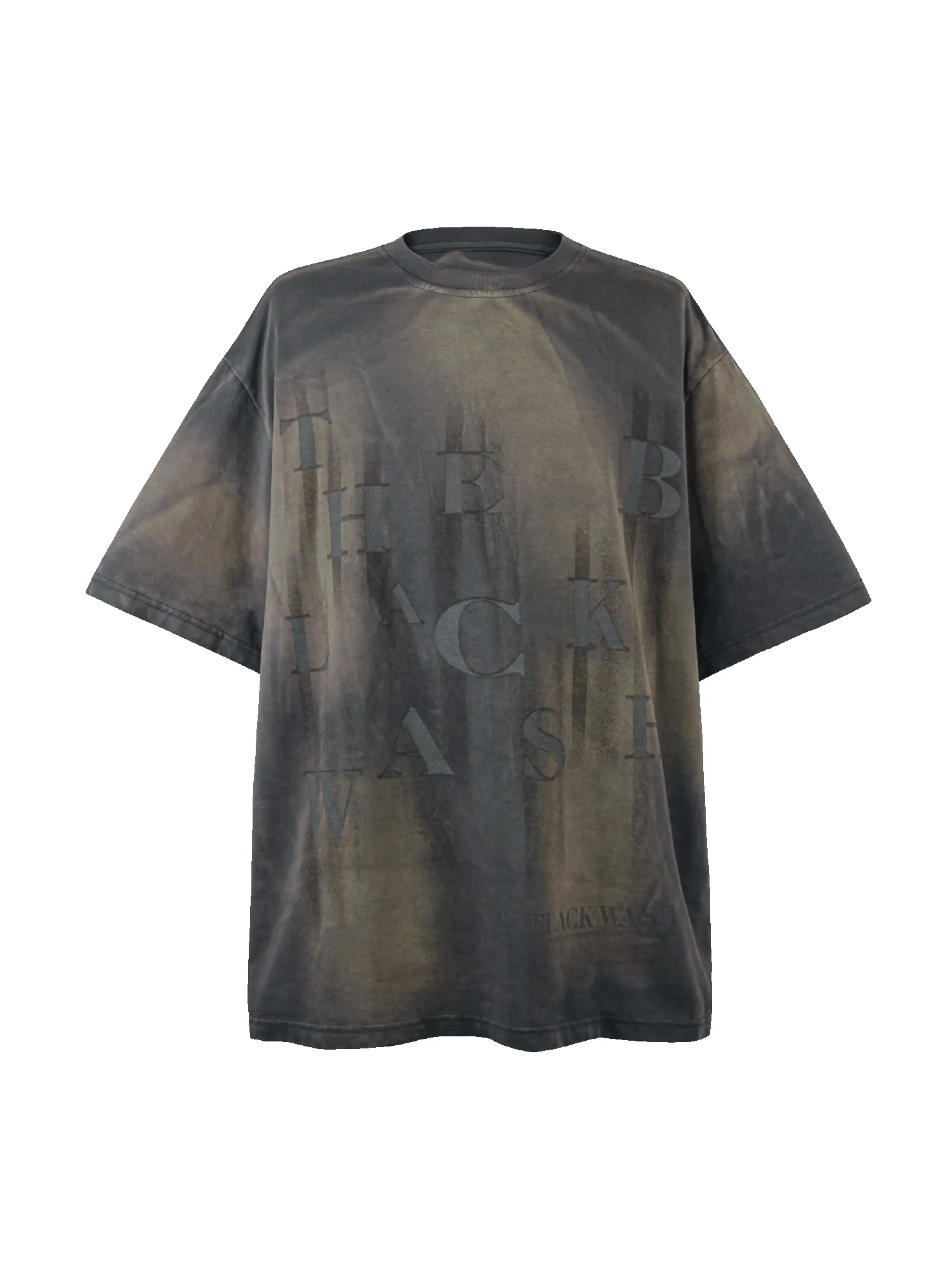 Thesupermade Heavy Washed Letters Street Rap T-Shirt sold by Thesupermade