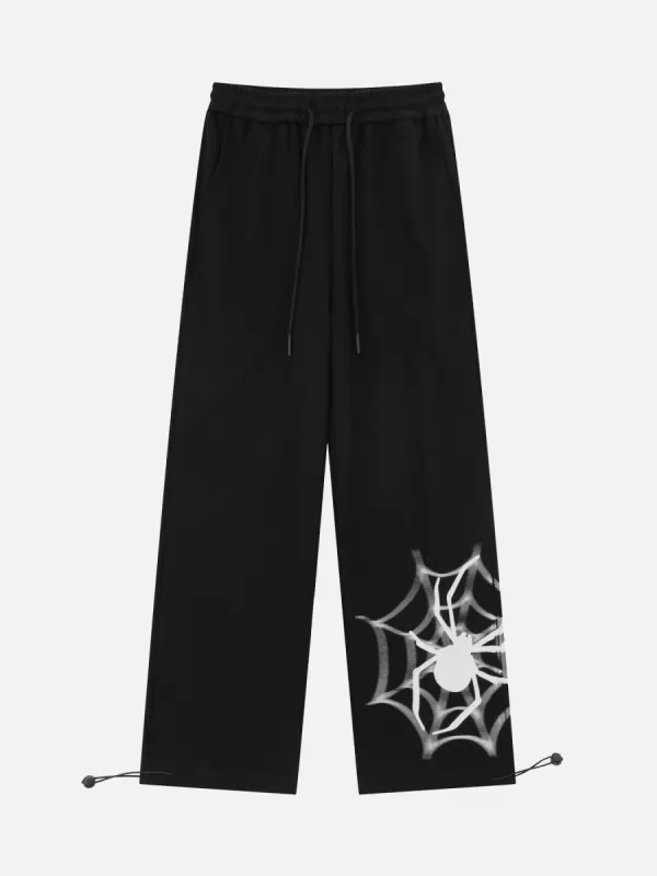Thesupermade Retro Design Spider Casual Pants sold by Thesupermade