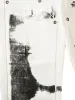 The Supermade Graffiti Print White Straight Jeans -1184 sold by Thesupermade
