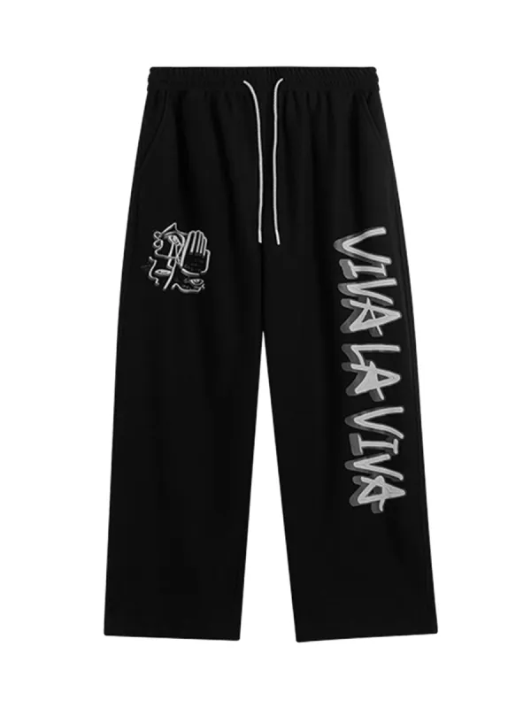 Hip-hop Letter Print Loose Casual Sweatpants sold by Thesupermade