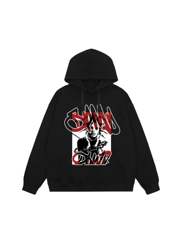 Thesupermade Portrait Graphic Hoodie sold by Thesupermade