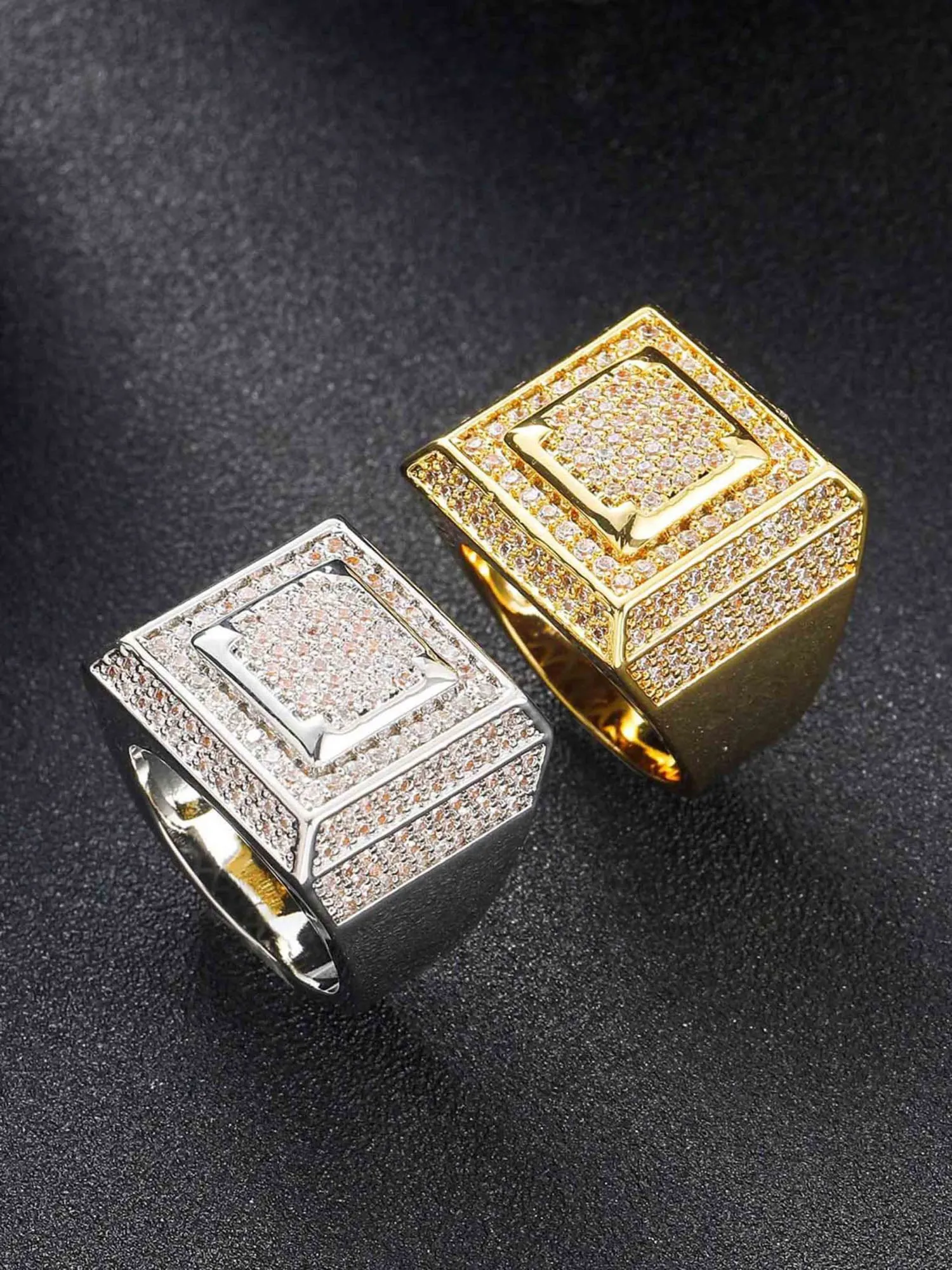 Thesupermade Hip Hop Zirconia Ring sold by Thesupermade product image thumbnail 4