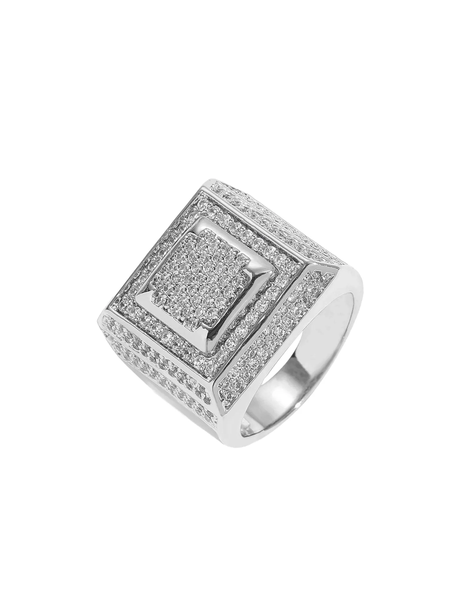 Thesupermade Hip Hop Zirconia Ring sold by Thesupermade