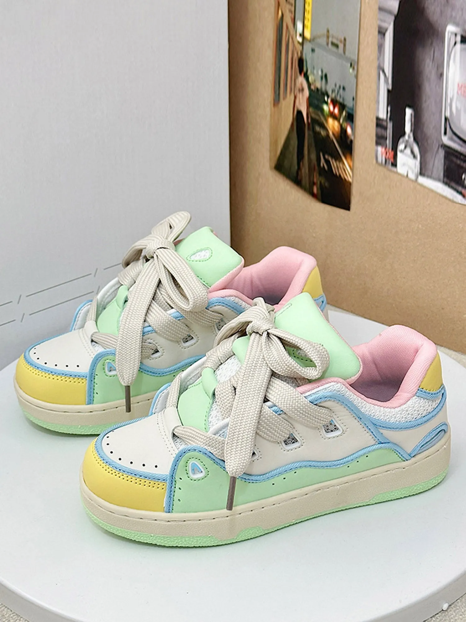 Washed Denim Ripped Distressed Bread Sneakers sold by Thesupermade product image thumbnail 2