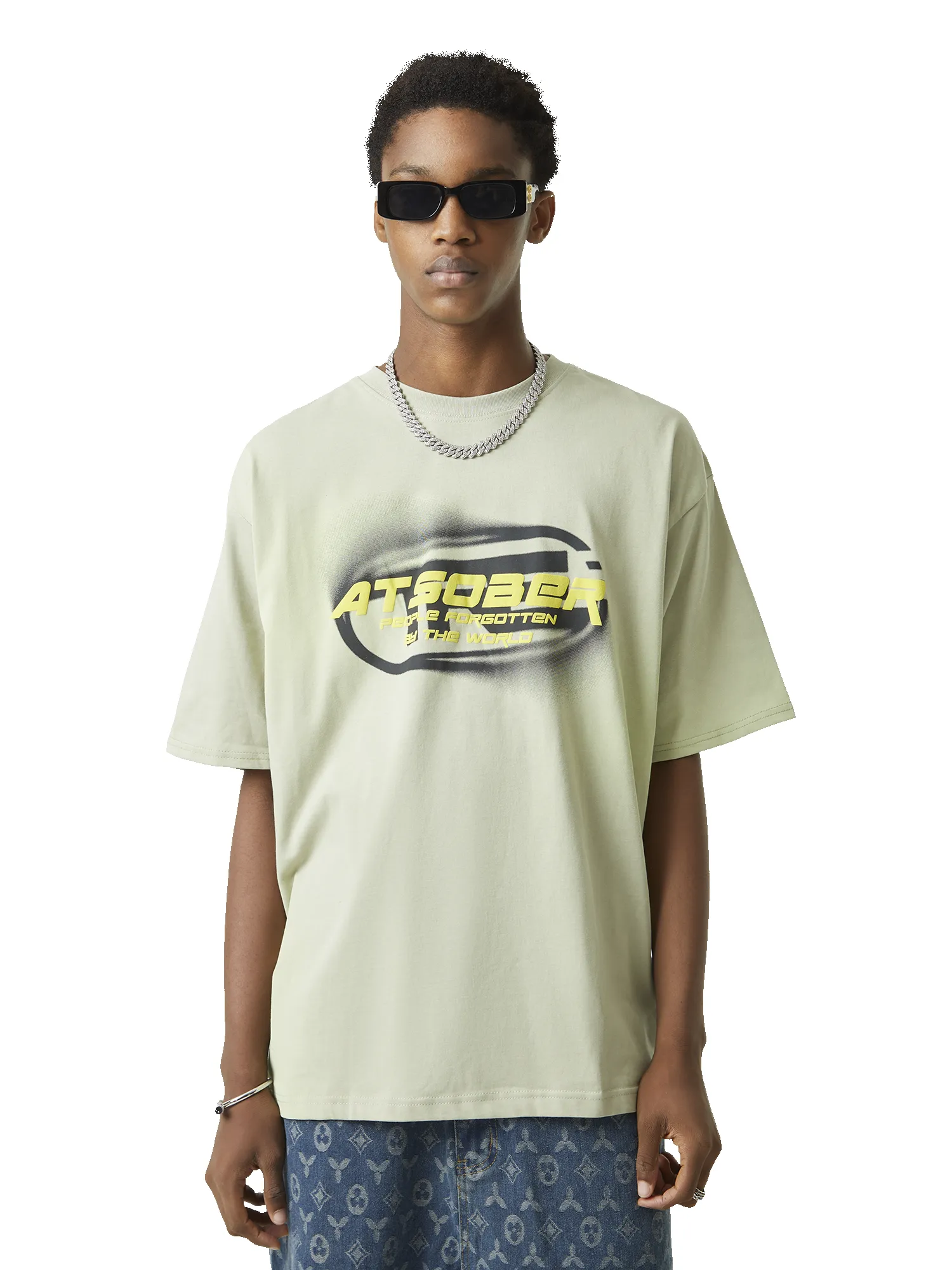 Hip-hop Retro Graffiti Spray Letters T-shirt sold by Thesupermade product image thumbnail 3