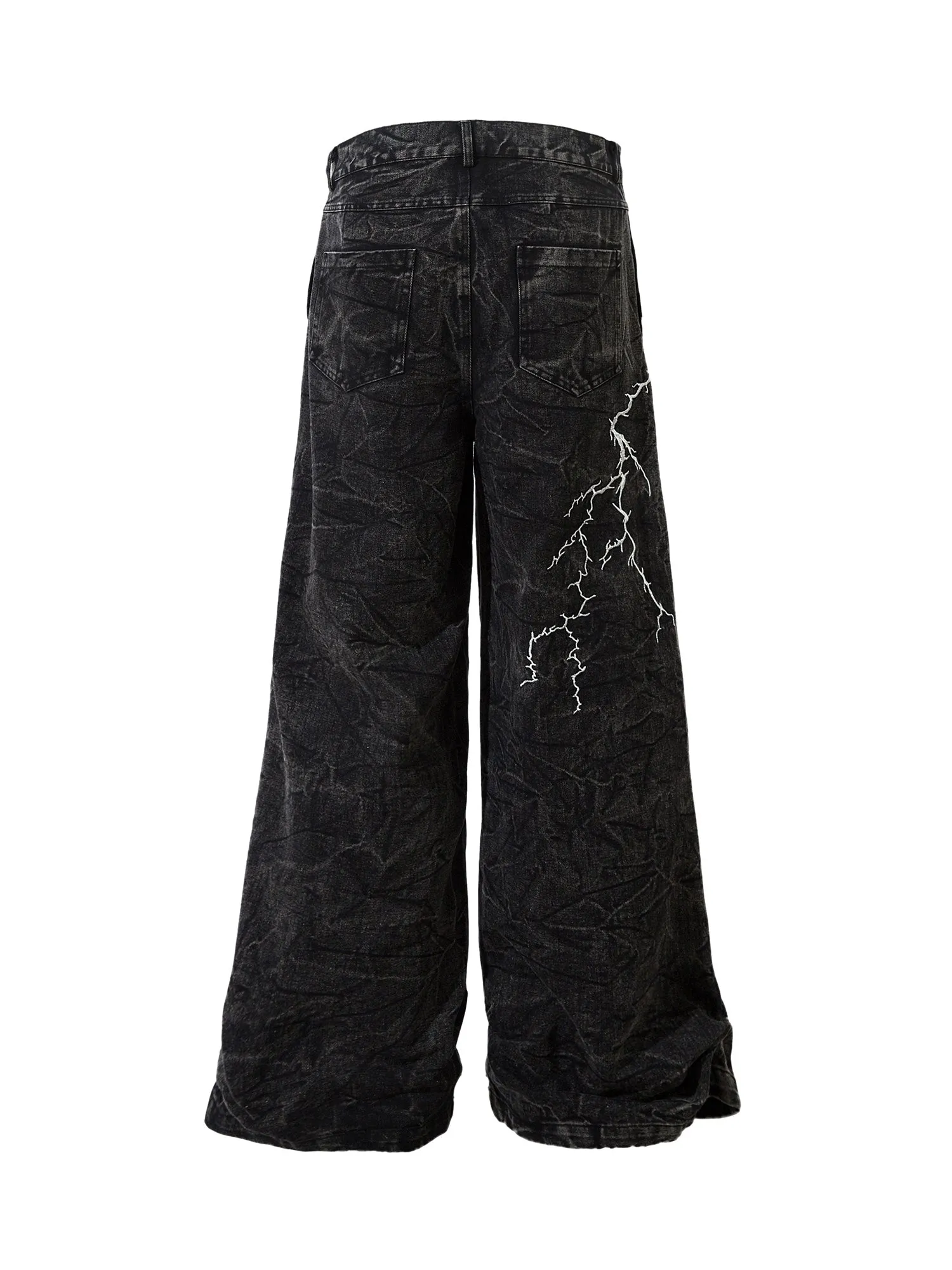 Thesupermade High Street Hip-hop Distressed Washed Jeans - 2185 sold by Thesupermade product image thumbnail 2