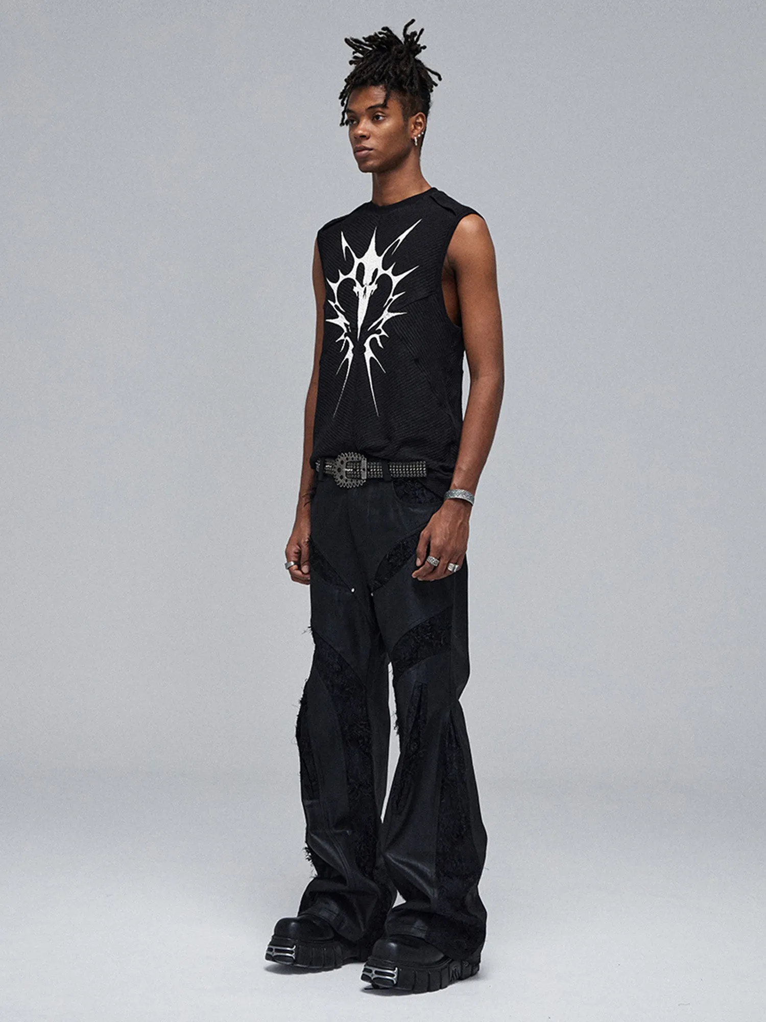 Street Hip-hop Tight-fitting Stretch Printed Vest - 2015 sold by Thesupermade product image thumbnail 4