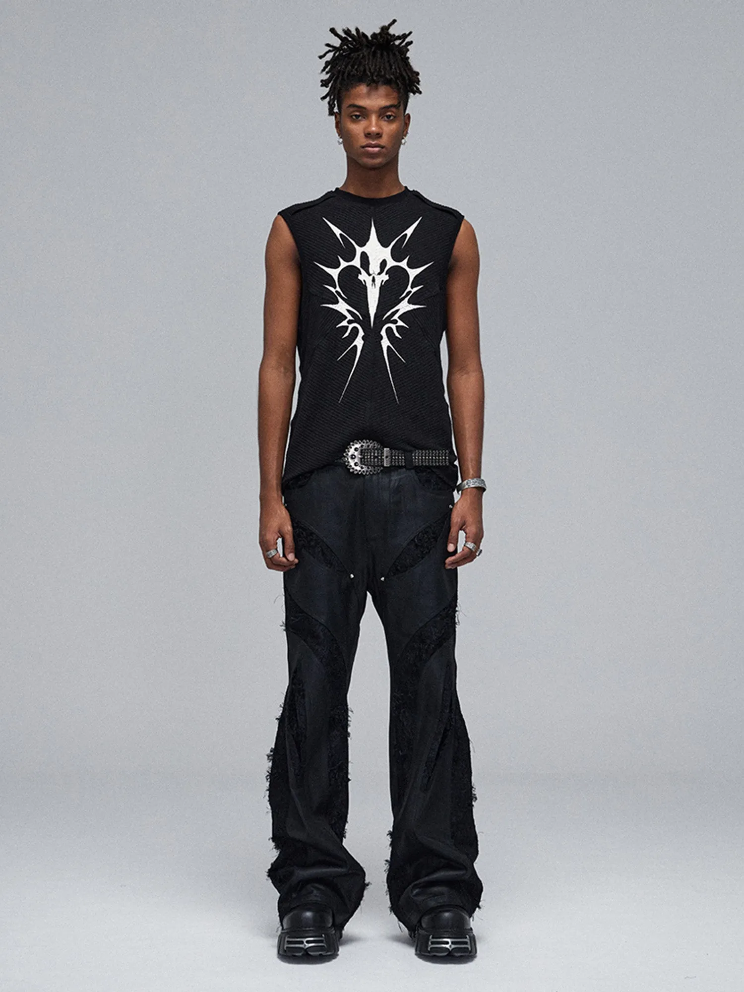 Street Hip-hop Tight-fitting Stretch Printed Vest - 2015 sold by Thesupermade product image thumbnail 5