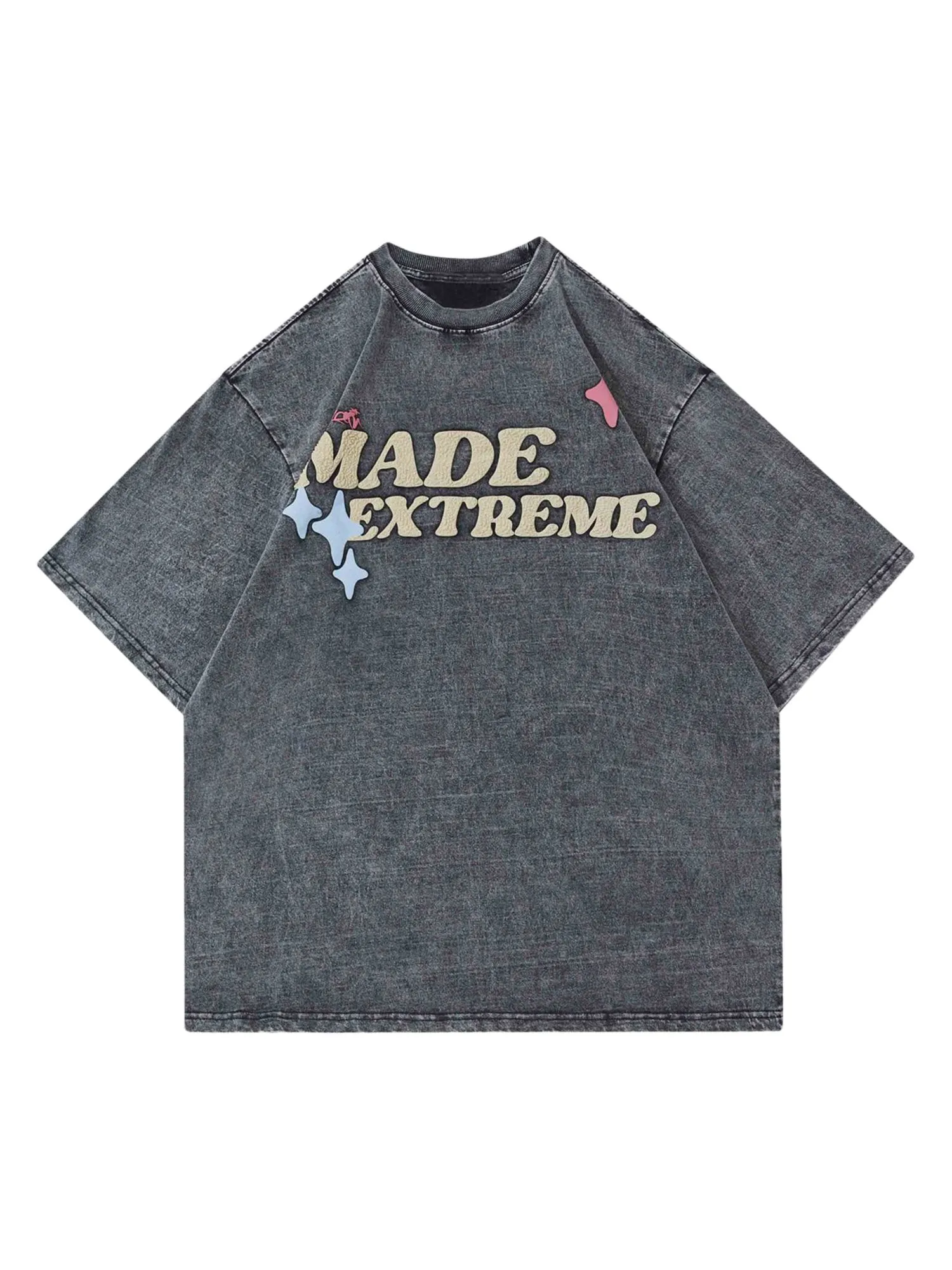 Thesupermade Fun Cartoon Foam Print T-shirt sold by Thesupermade product image thumbnail 2