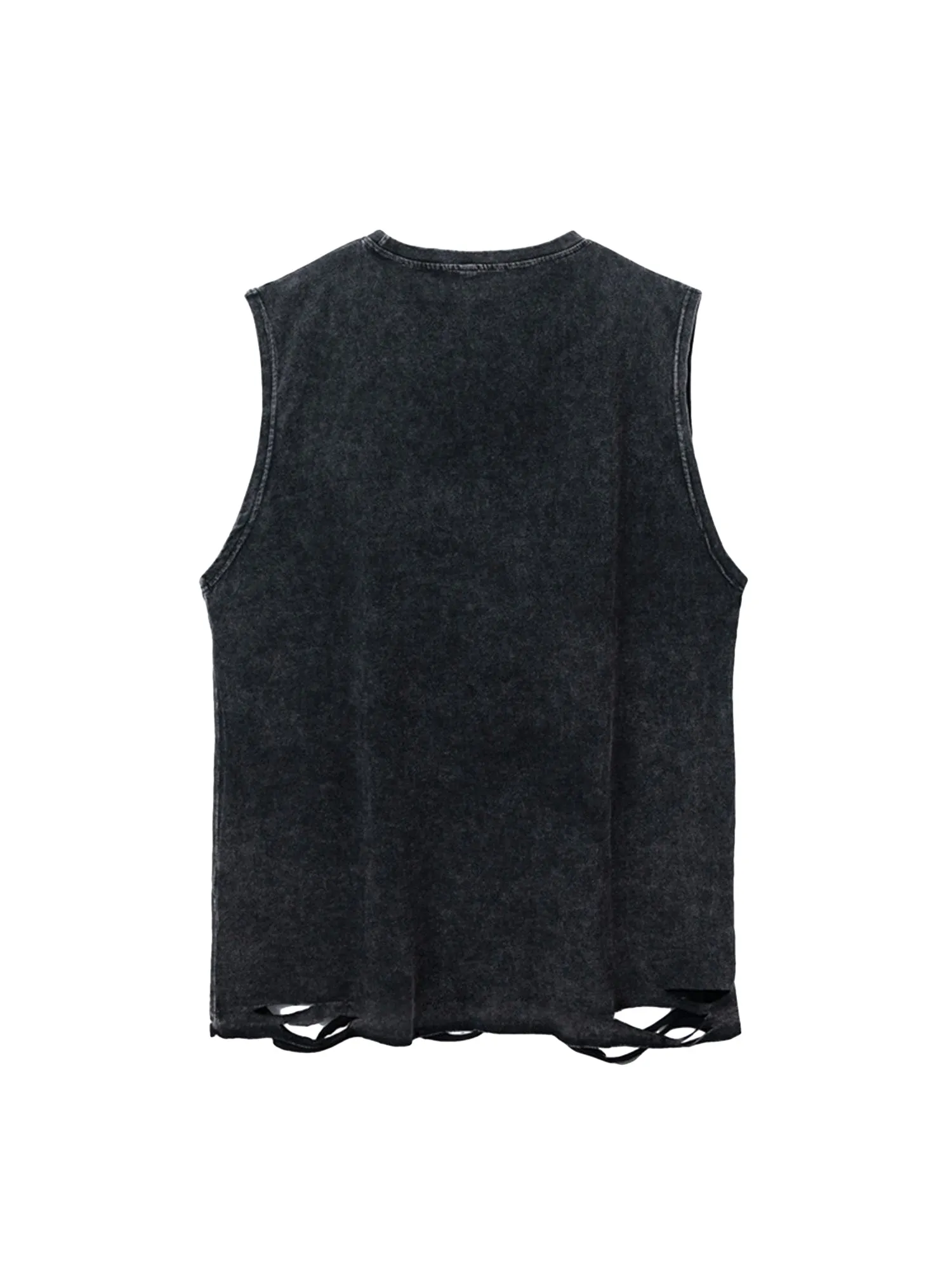 Thesupermade High Street Ripped Retro Hip-hop Vest sold by Thesupermade product image thumbnail 2