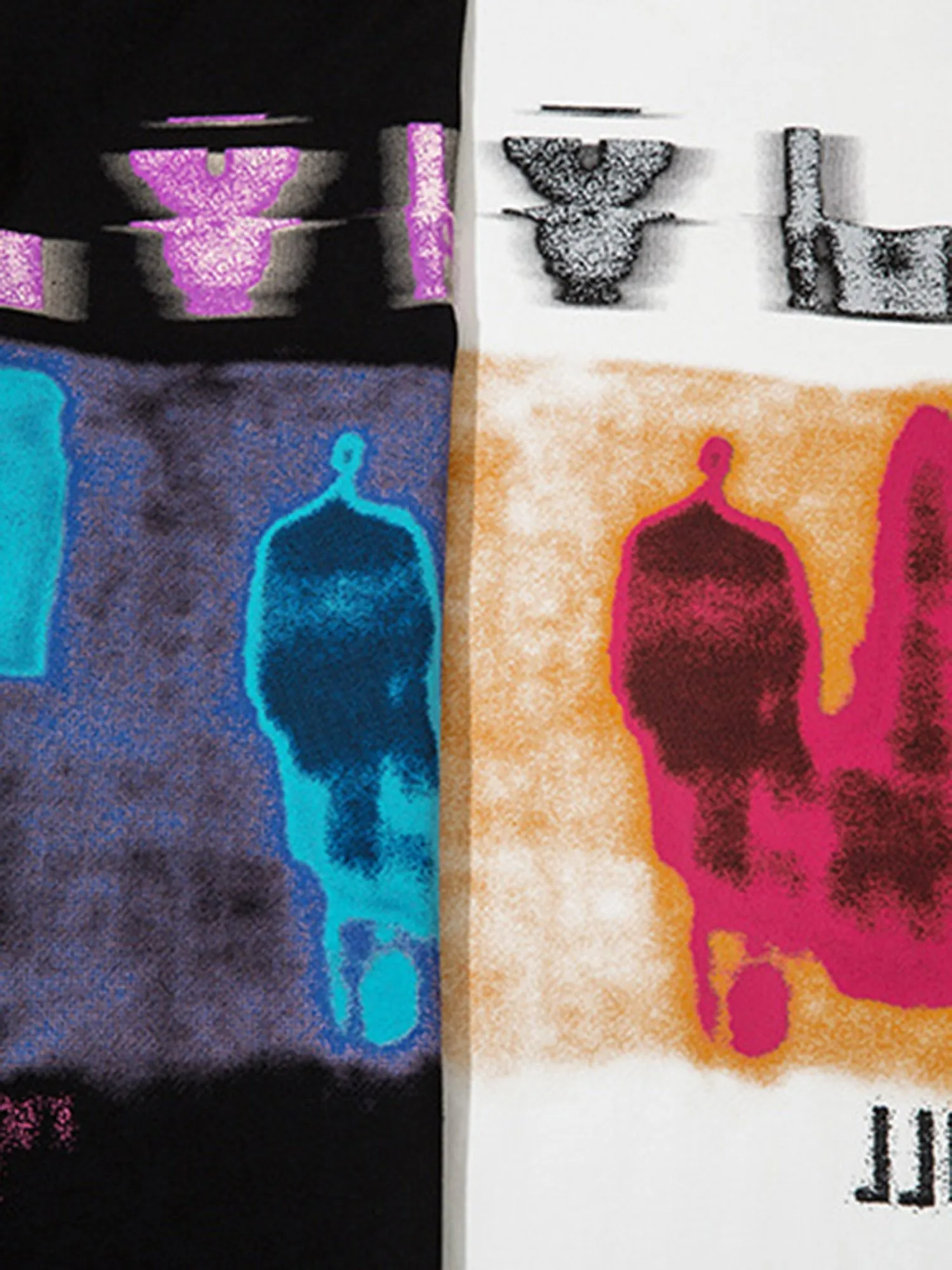 Retro Hip Hop Thermal Imaging Character T-shirt sold by Thesupermade product image thumbnail 5