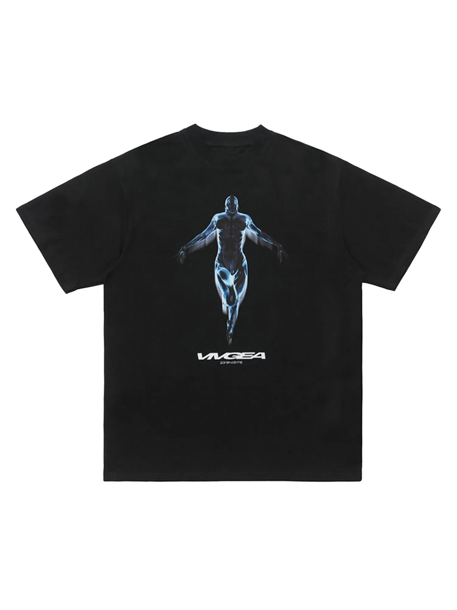 Sci-fi Metal Silhouette Loose Oversize T-shirt sold by Thesupermade product image thumbnail 2