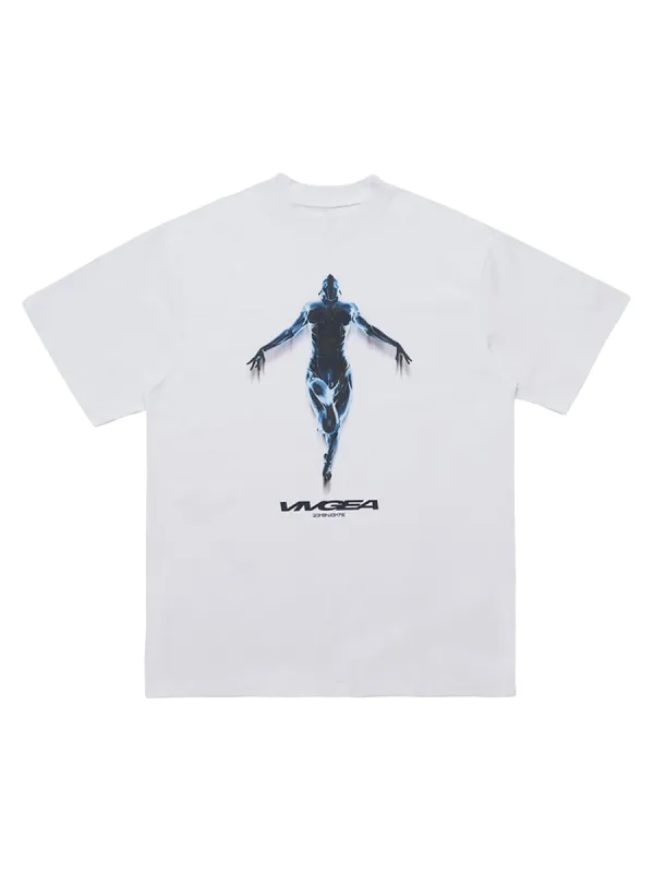 Sci-fi Metal Silhouette Loose Oversize T-shirt sold by Thesupermade