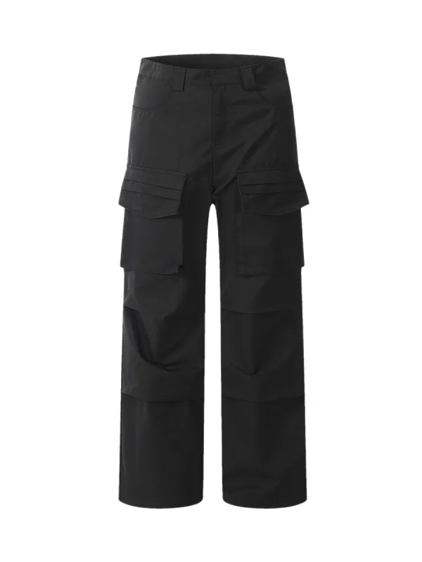 Thesupermade American Simple Pocket Casual Overalls sold by Thesupermade