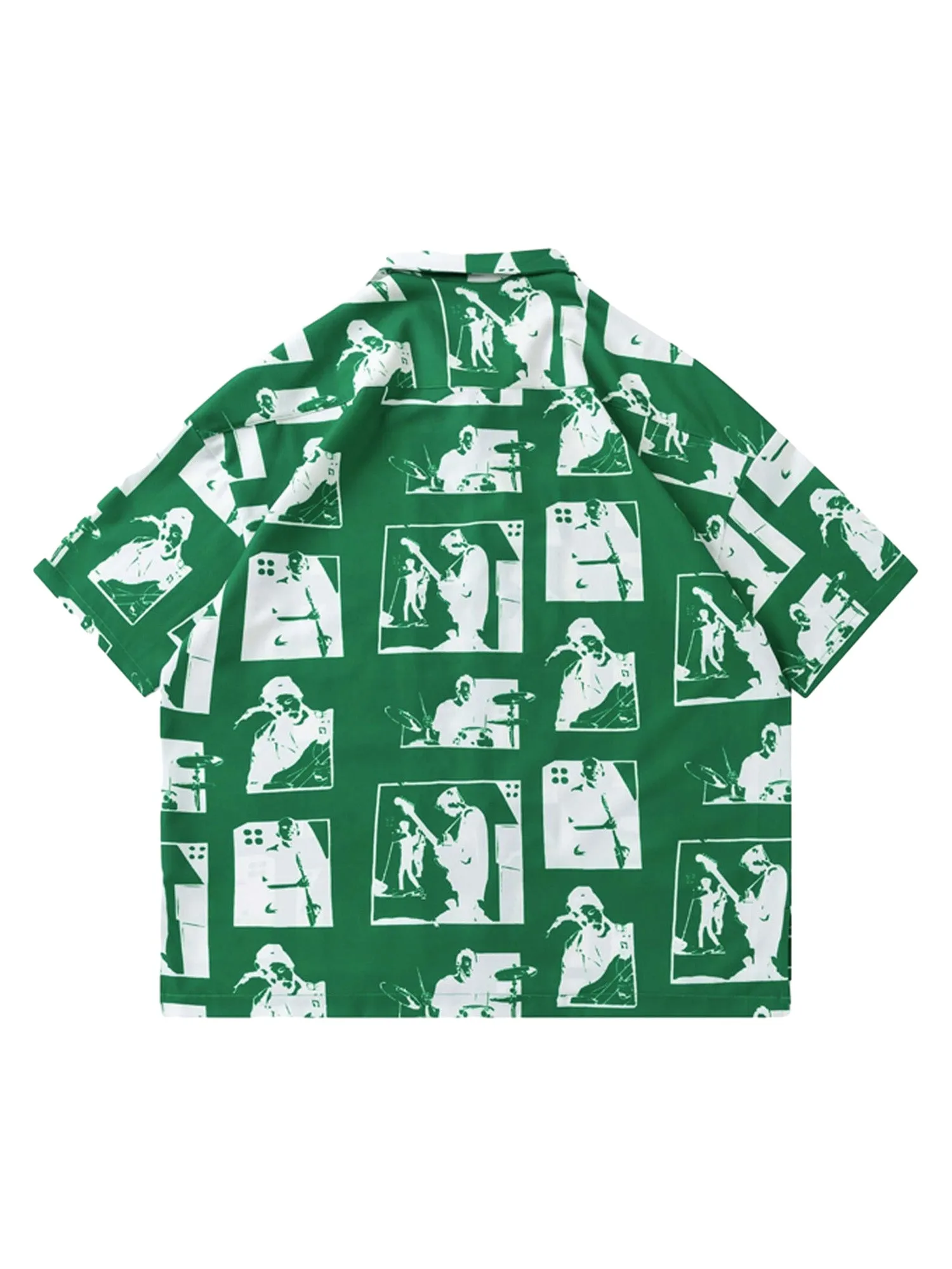 Thesupermade Portrait Pattern Short-sleeved Shirt sold by Thesupermade product image thumbnail 5