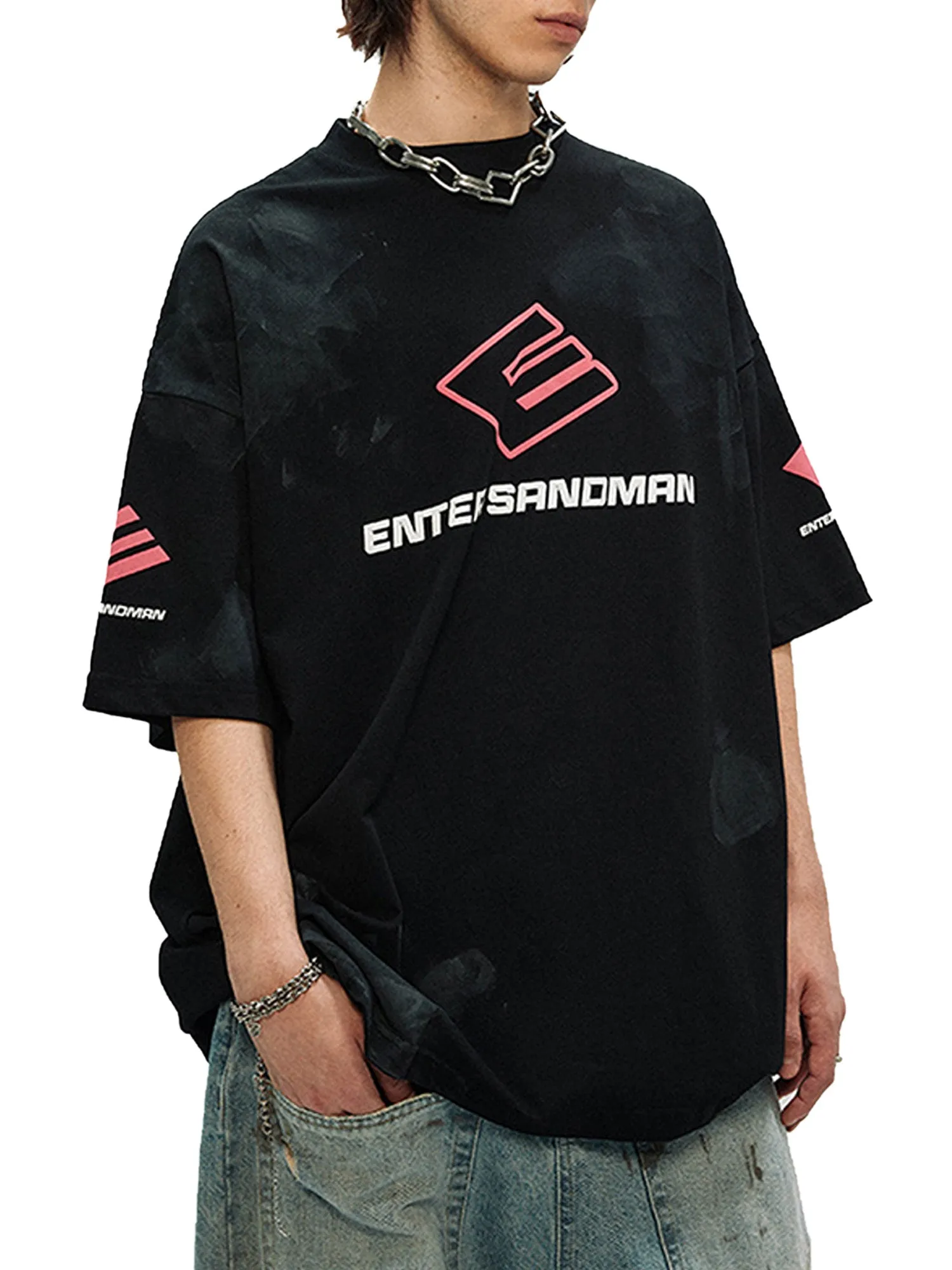 Thesupermade High Street Hip Hop Print T-shirt sold by Thesupermade product image thumbnail 3